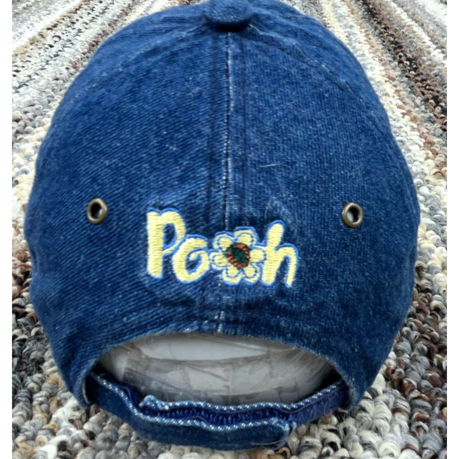 Disney VINTAGE Disney Hat Cap Denim Blue Jean Winnie The Pooh Y2K 00s Ladies Womens Size 42" / US 20 - 2 Thumbnail