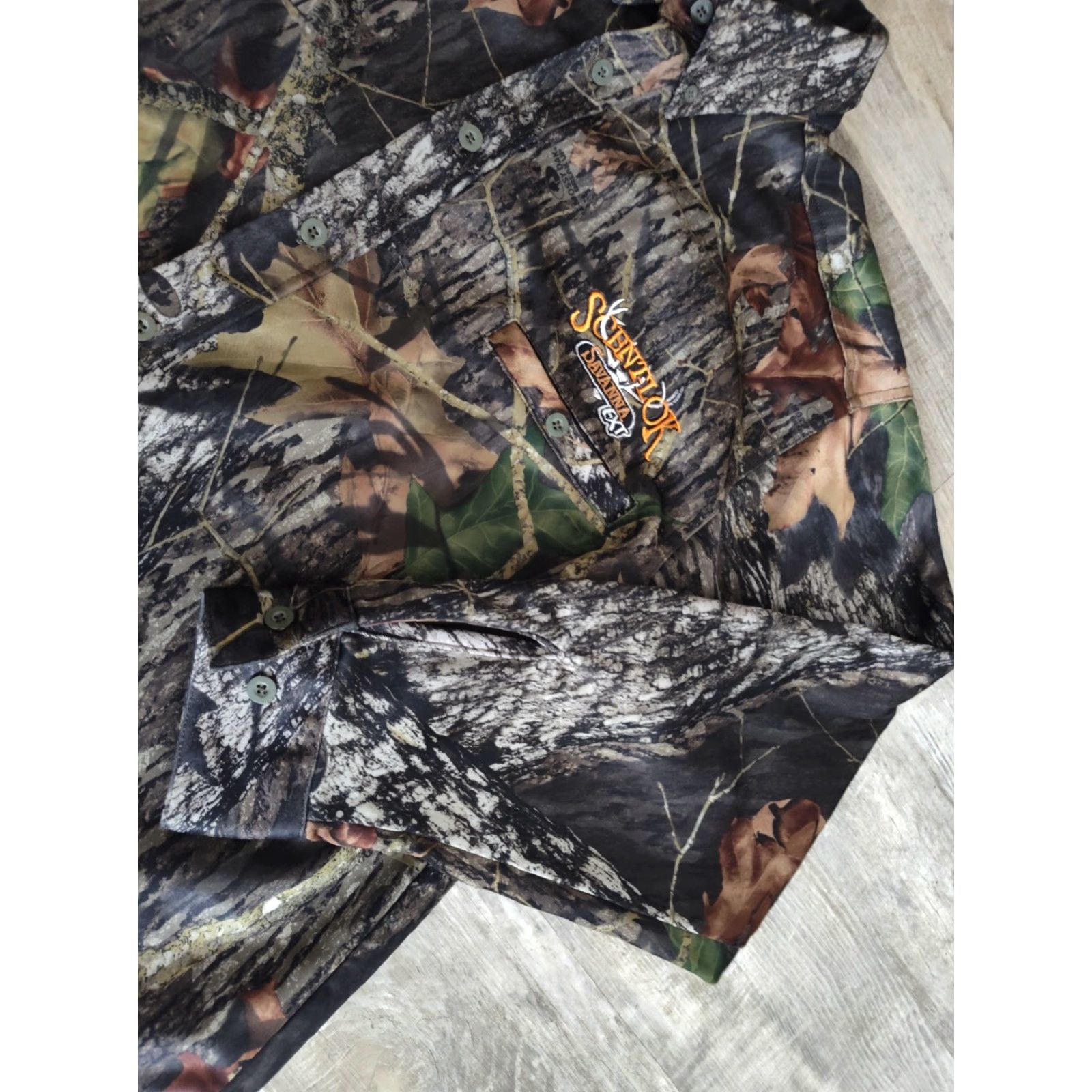 Vintage Scent-Lok Savanna EXT Mens Large Camo Polyester Flannel Hunting Button Up Shirt Size US L / EU 52-54 / 3 - 3 Thumbnail