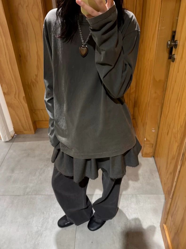 Our Legacy our legacy size 38 Grey old washed round-neck long-sleeved Size US XXS / EU 40 - 4 Thumbnail