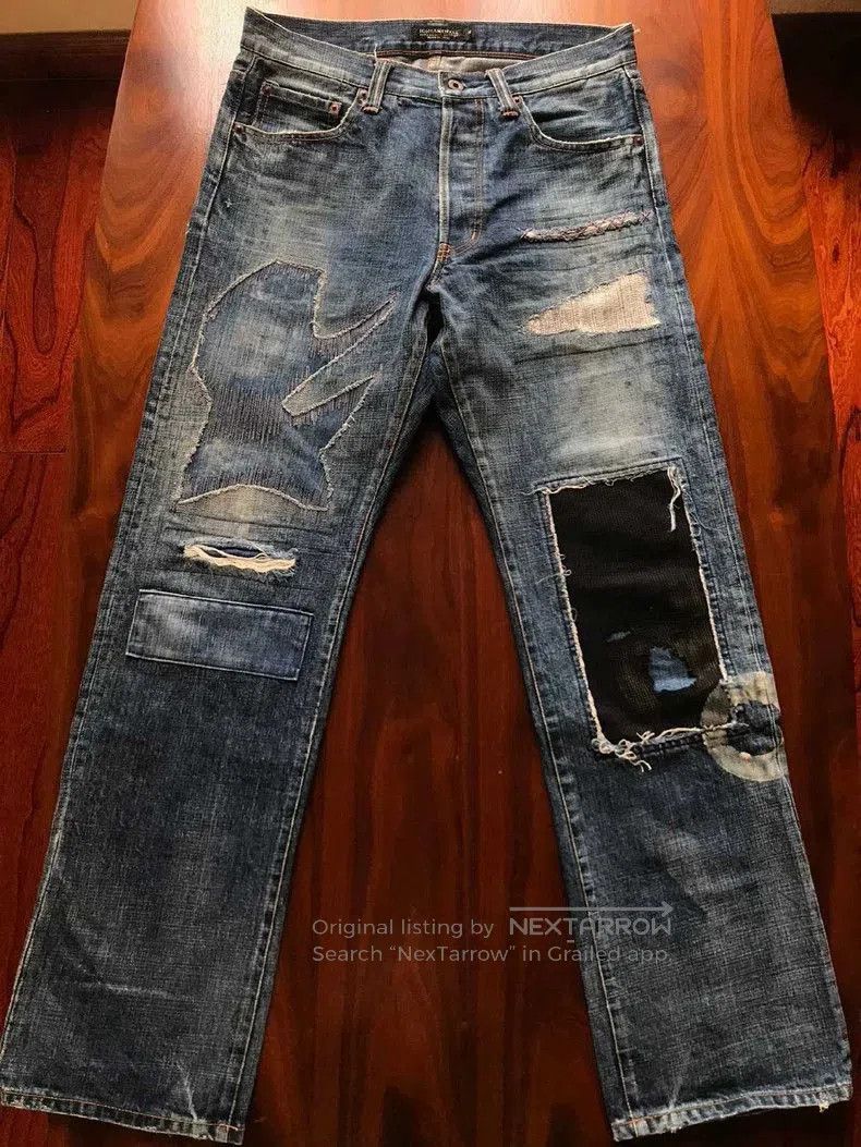FDMTL FDMTL Handcrafted Distressed Denim Jeans. Size US 30 / EU 46 - 1 Thumbnail