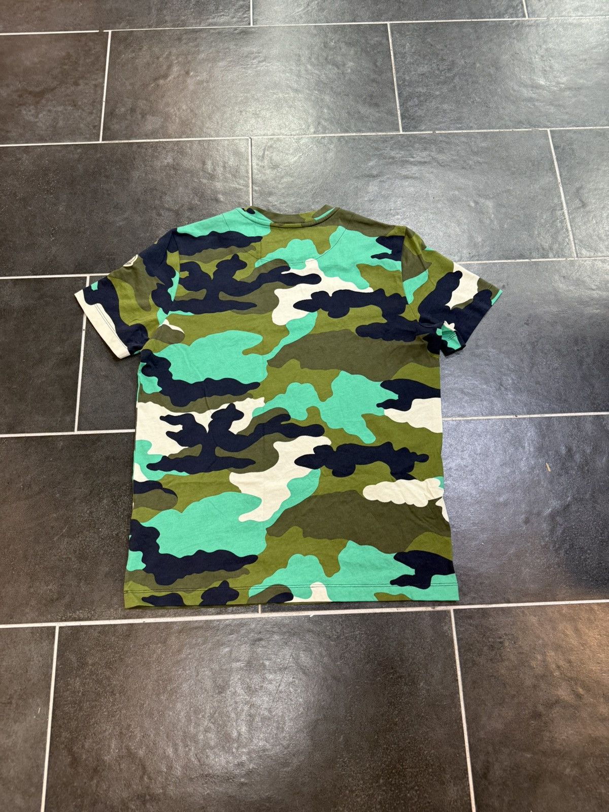 Moncler Moncler Navy Blue Camo Short sleeve Size US S / EU 44-46 / 1 - 2 Thumbnail