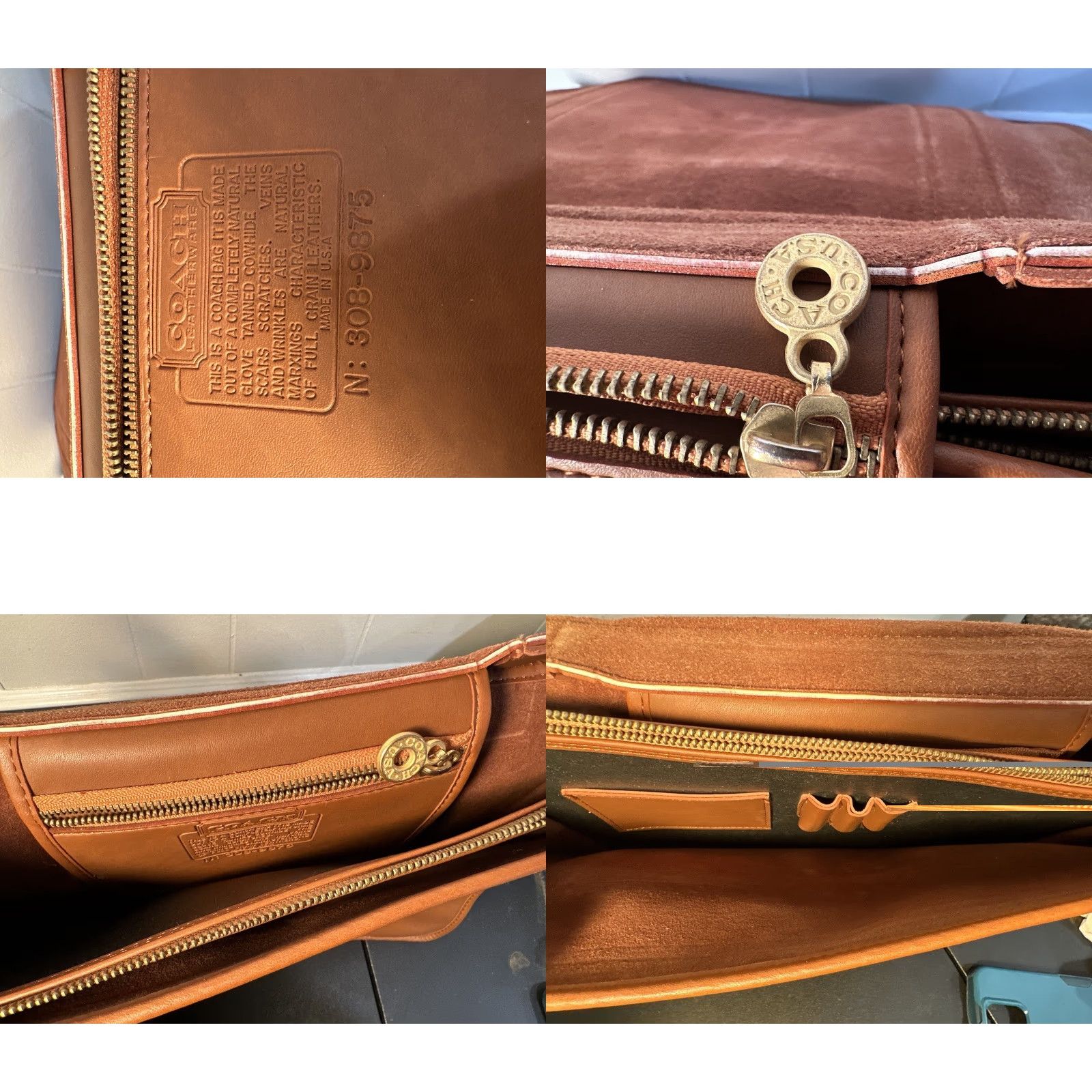 Coach VTG Coach Travel Bag / Briefcase / Leather Bag / Business Luggage - Brown - Large - Men - Vintage Size ONE SIZE - 11 Thumbnail