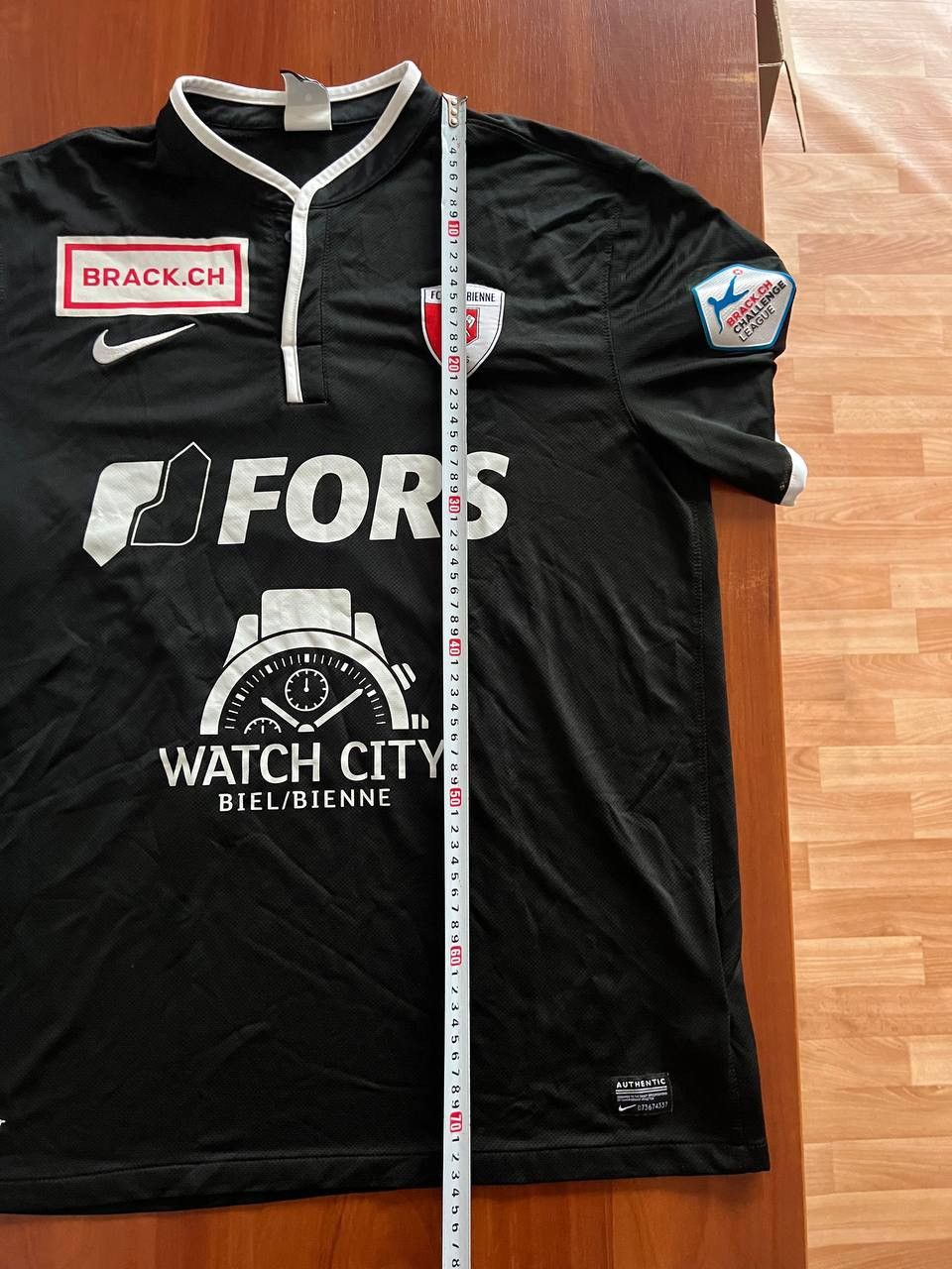 Nike 2012/13 FC BIEL/BIENNA #12 COBRAZ MATCH WORN SOCCER JERSEY L Size US L / EU 52-54 / 3 - 20 Thumbnail