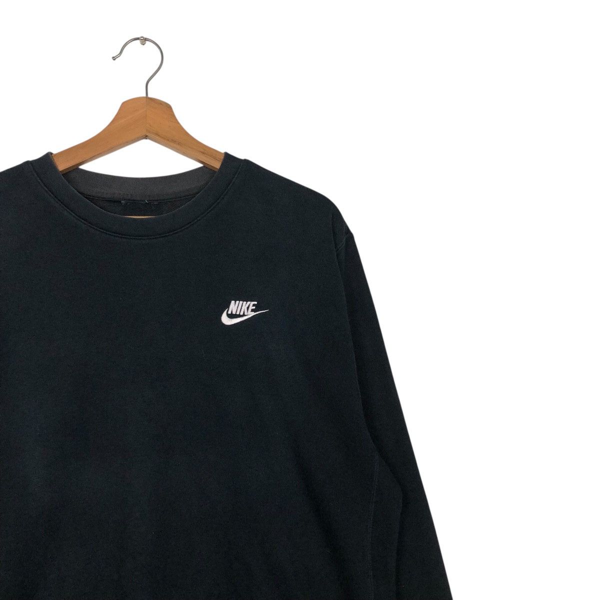 Nike 📌Vintage Sweatshirt Nike Big Logo Rich Black Size US M / EU 48-50 / 2 - 7 Thumbnail