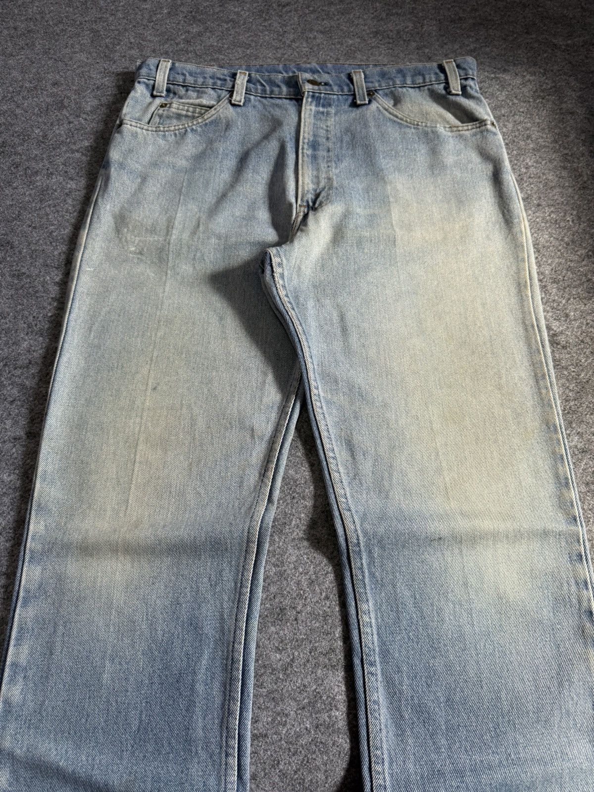 Levi's 80s Vintage Levis 575 Orange Tab Muddy Light Wash Jeans Size US 35 - 4 Thumbnail