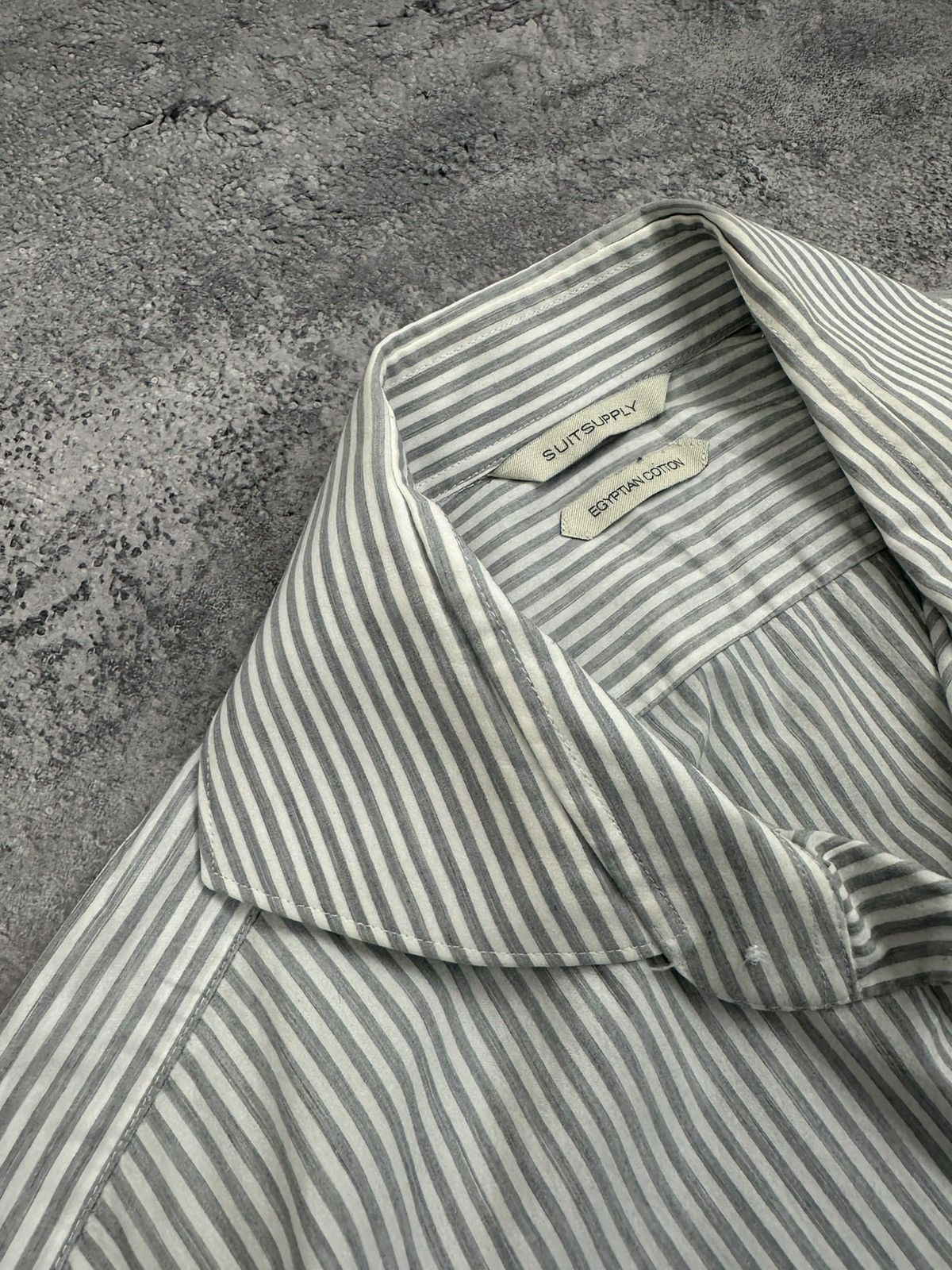 Suitsupply Luxury Suitsupply Shirt Button Up Slim Fit Striped Old Money Size US M / EU 48-50 / 2 - 7 Thumbnail