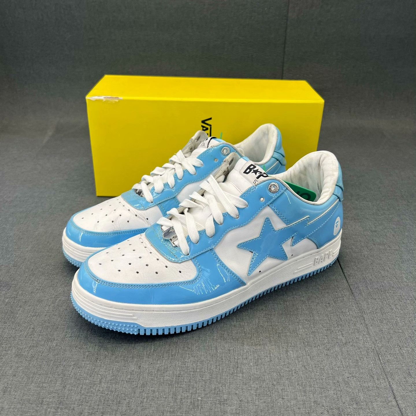 Bape Bape Patent Blue Lowtop Sneakers 45 Men Size US 11.5 / EU 44-45 - 1 Thumbnail