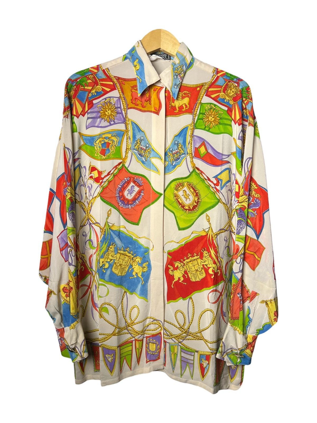 Versace Archive SS93 Gianni Versace Silk Shirt Size US L / EU 52-54 / 3 - 1 Thumbnail