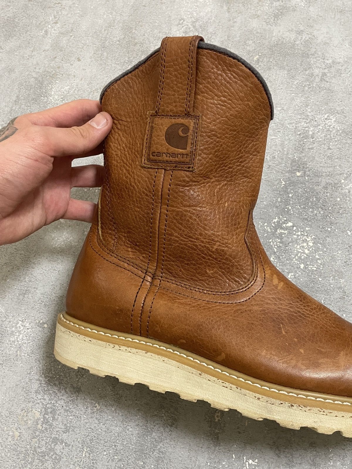 Carhartt Carhartt Steel Toe Leather Work Boots Brown Size 41 Size US 8 / EU 41 - 8 Thumbnail