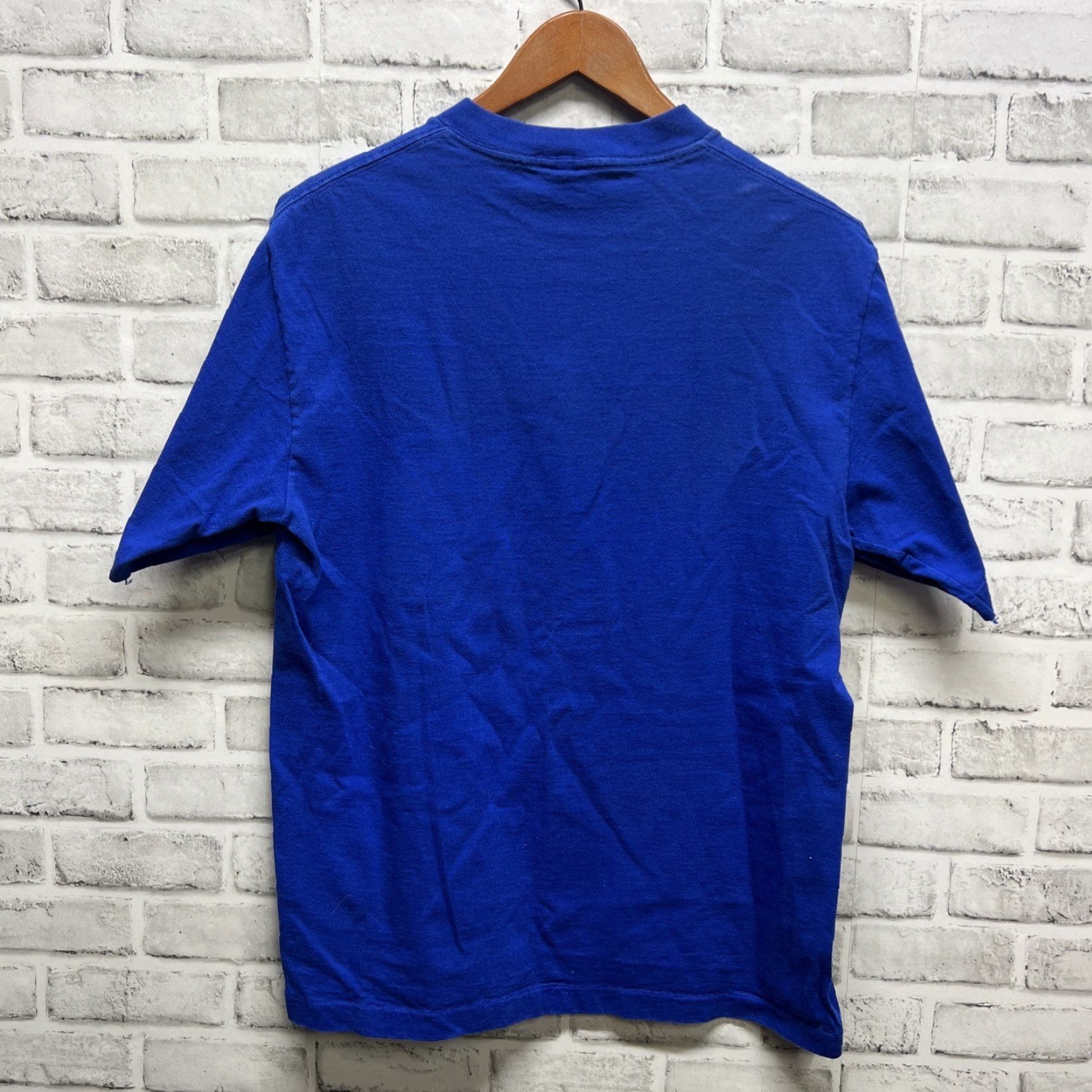 Vintage VINTAGE 1993 SINGLE STITCH Blue T-Shirt Mens Size L USA Stitch Size US L / EU 52-54 / 3 - 5 Thumbnail