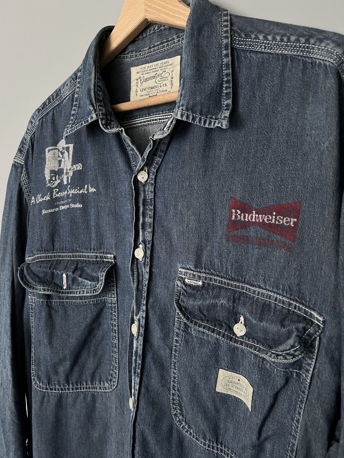 Levi's Vintage Clothing Ultra-rare vintage Levi’s denim shirt, 1980s. A Chuck Berry Size US L / EU 52-54 / 3 - 3 Thumbnail