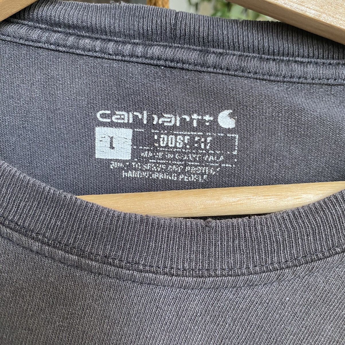 Carhartt Thrashed Faded Vintage Y2K Carhartt Pocket ERD GRUNGE L/S T Size US XL / EU 56 / 4 - 11 Thumbnail