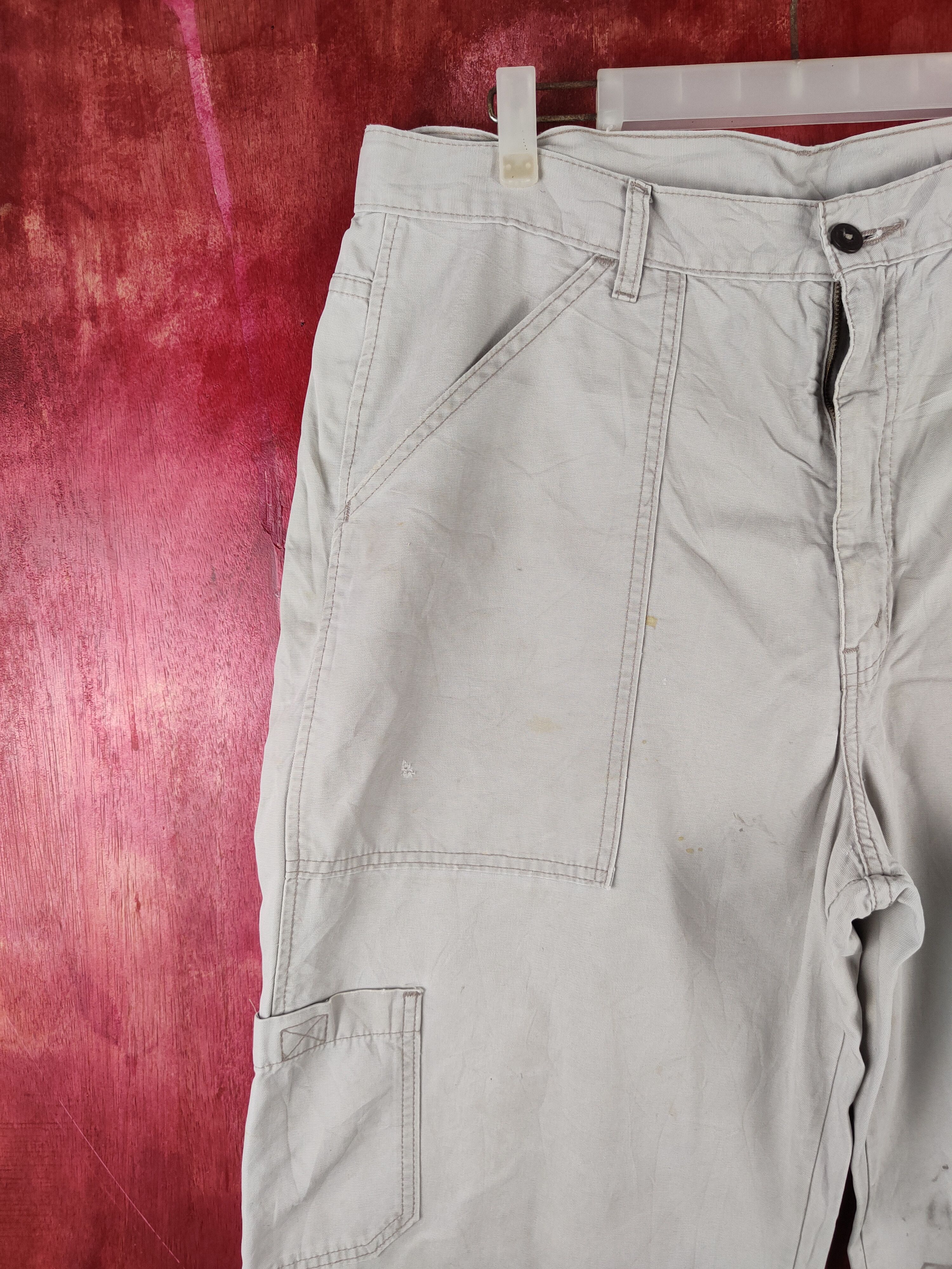 Levi's Levis Light Gray Multipocket Cargo Pants N#S008 Size US 36 / EU 52 - 3 Thumbnail
