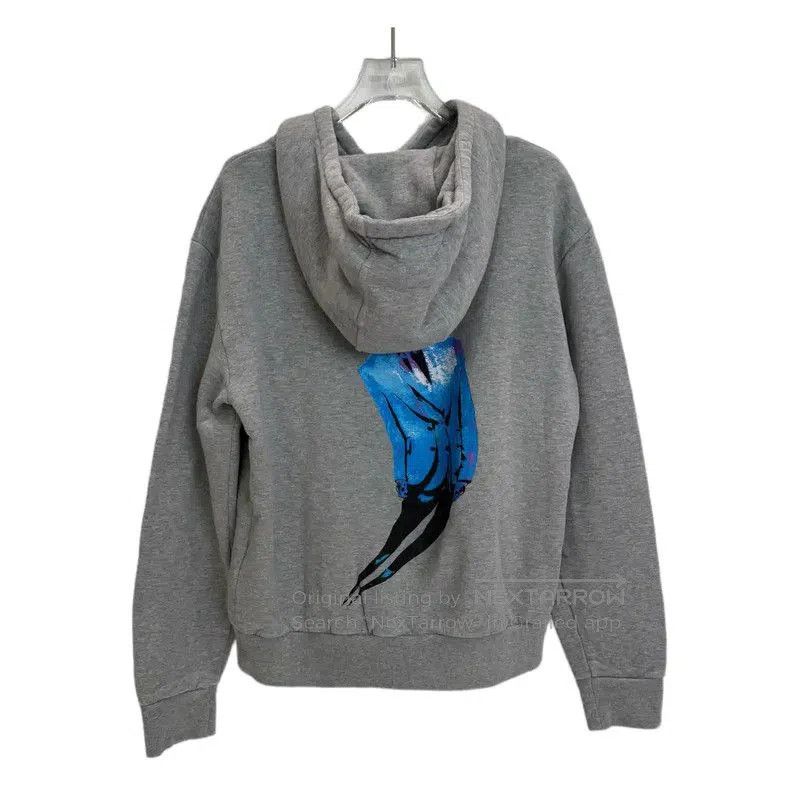 Other Louis Vuitton Gray Cotton Printed Long Sleeve Hoodie . Size M / US 6-8 / IT 42-44 - 2 Thumbnail