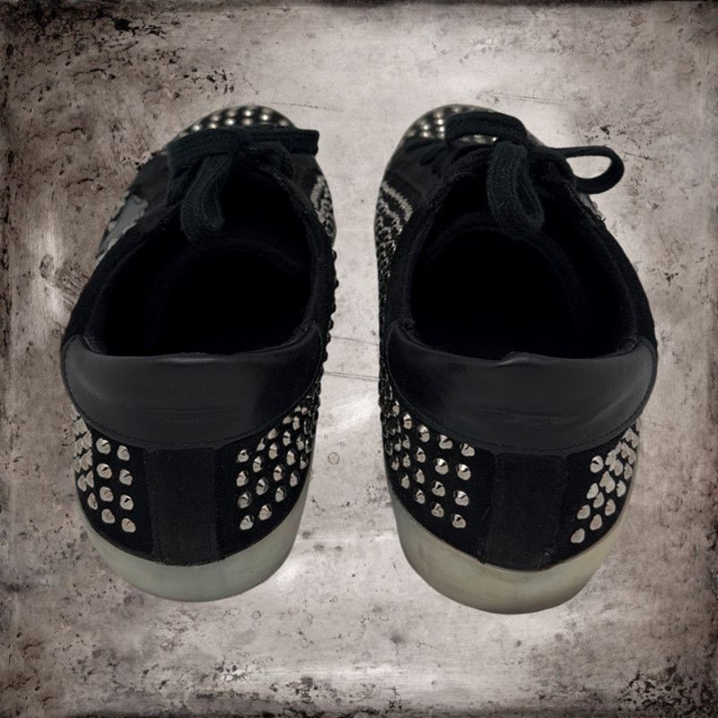 Other SHU SHOP Rockstar Black Sneakers Allover Rhinestones 8.5 Size US 8.5 / IT 38.5 - 3 Thumbnail