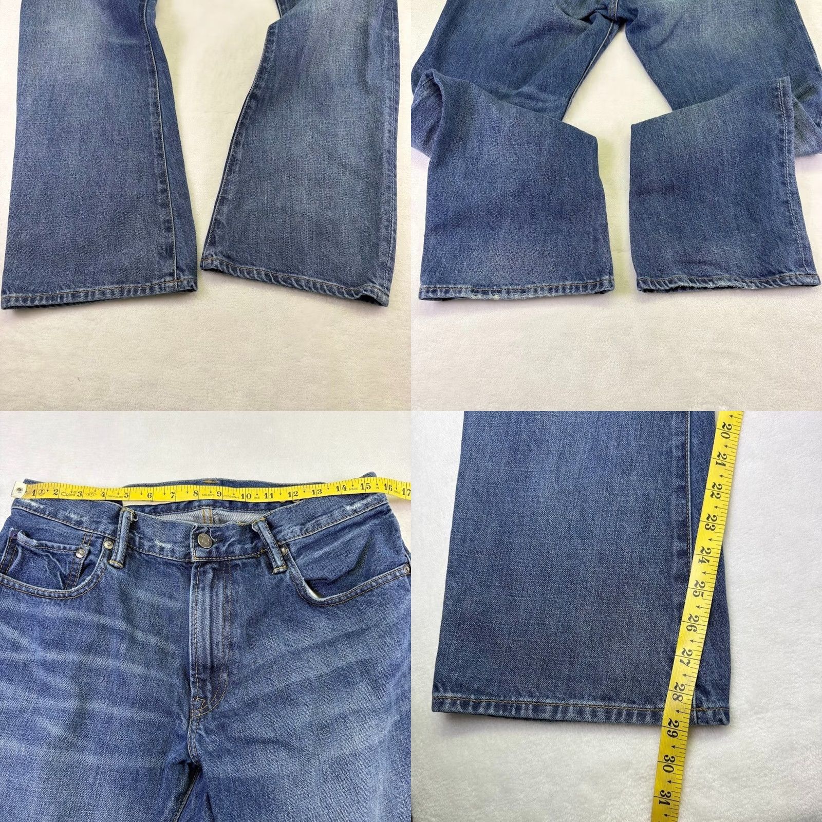 Gap VINTAGE Gap 1969 Jeans Bootcut Men 30x29 Denim Blue 5-Pocket, Medium Wash, Distressed, Regular Mens Size US 30 / EU 46 - 8 Thumbnail