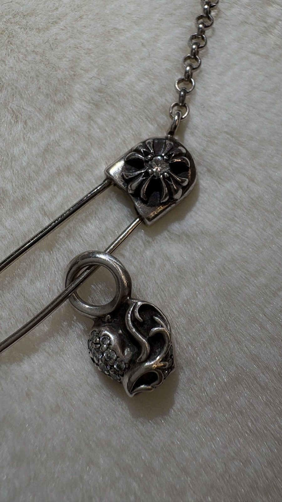 Chrome Hearts Chrome Hearts Diamond Necklace Silver Size ONE SIZE - 4 Thumbnail