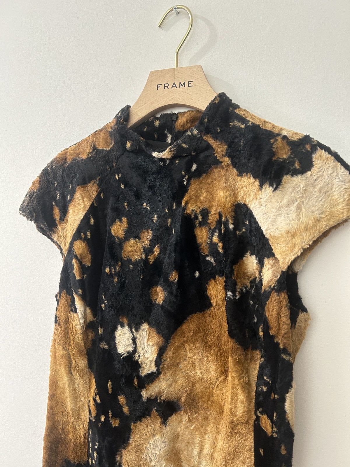 plein sud 00’s Archive Faux Cowhide mini dress Size S / US 4 / IT 40 - 2 Thumbnail