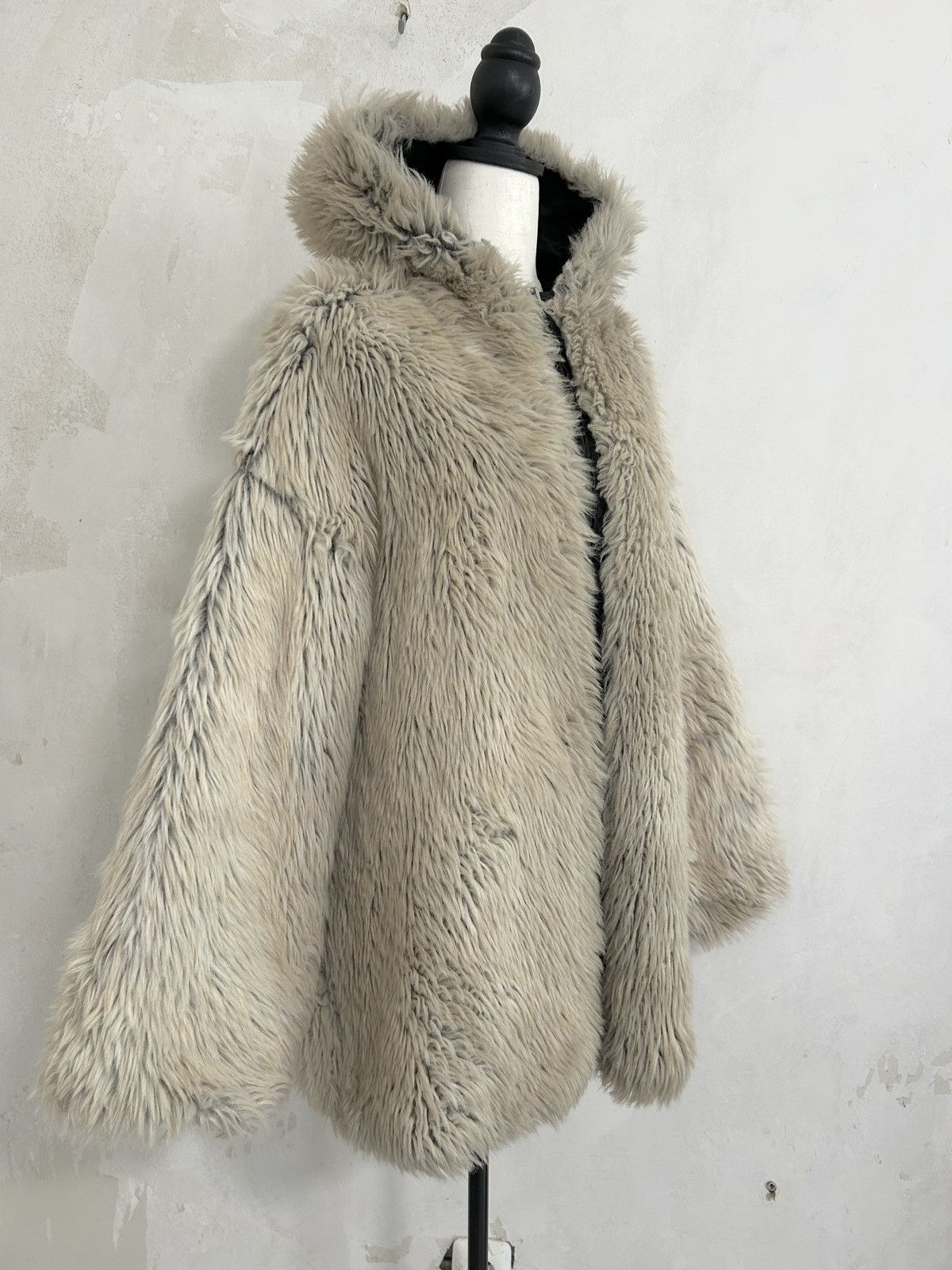 Helmut Lang Archive A/W 1992 oversized faux fur reversible jacket Size M / US 6-8 / IT 42-44 - 3 Thumbnail