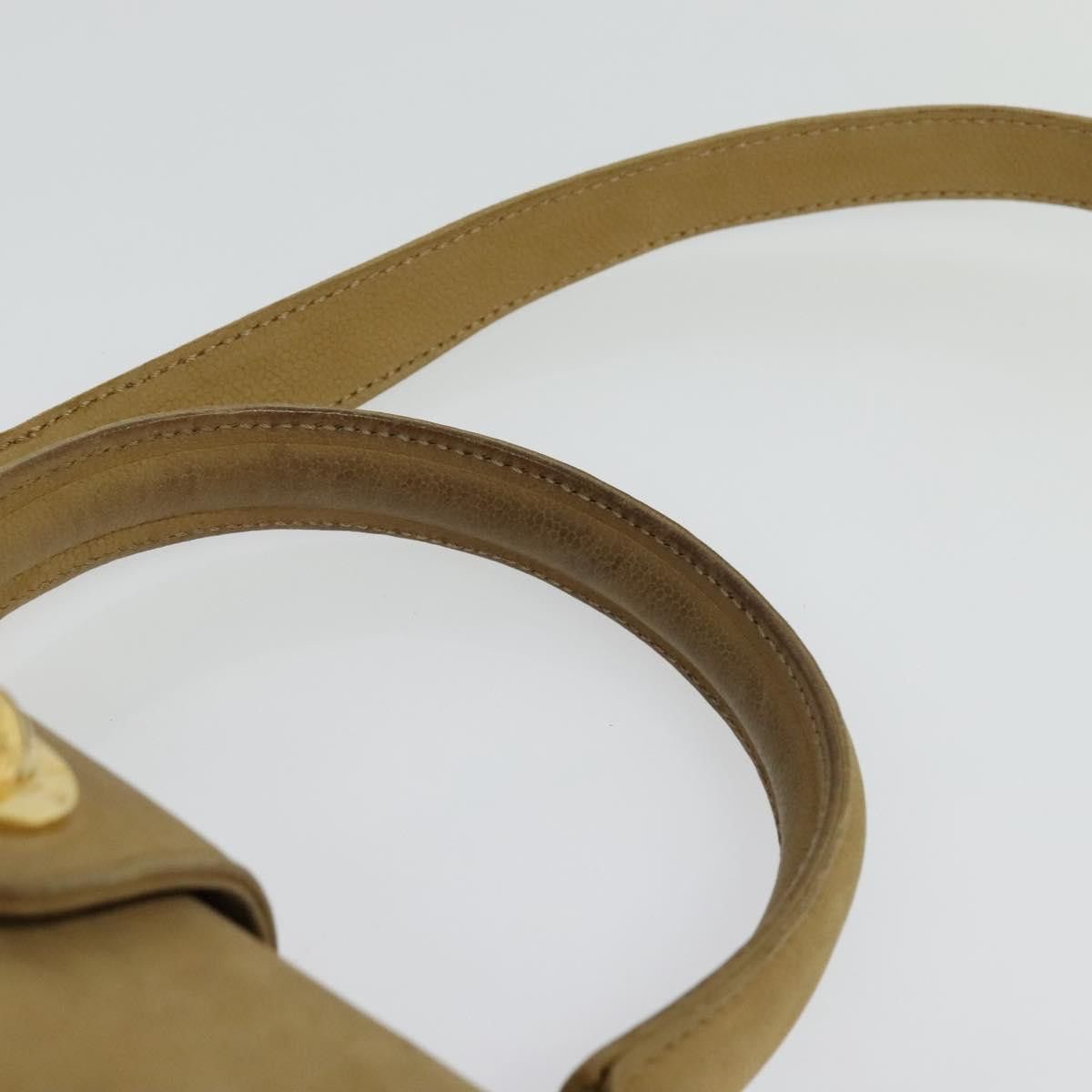 Celine CELINE Hand Bag Leather Beige Gold Size ONE SIZE - 8 Thumbnail