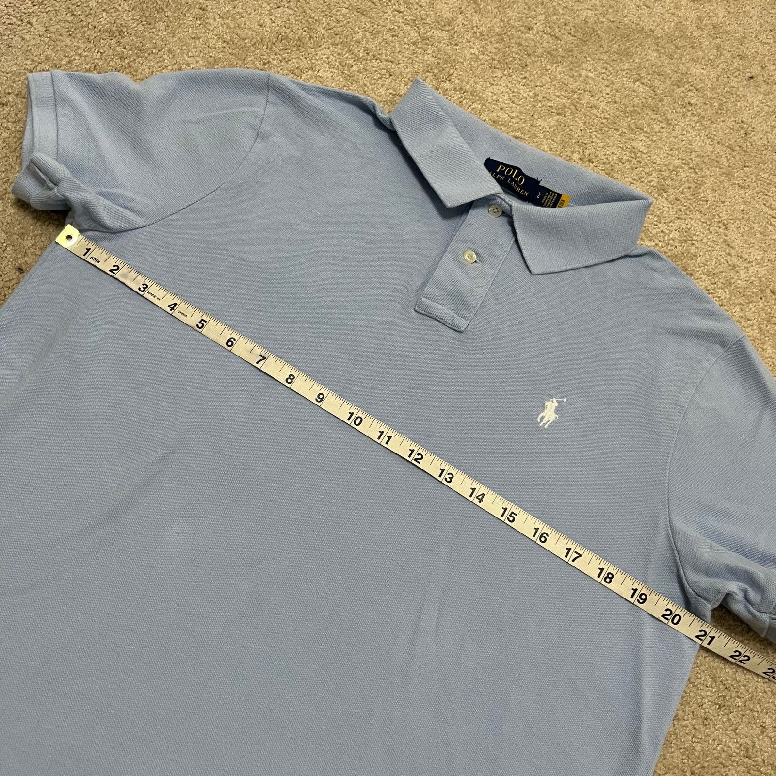 Polo Ralph Lauren Polo Ralph Lauren Classic Fit Blue Polo Shirt Size Large Size US L / EU 52-54 / 3 - 5 Thumbnail