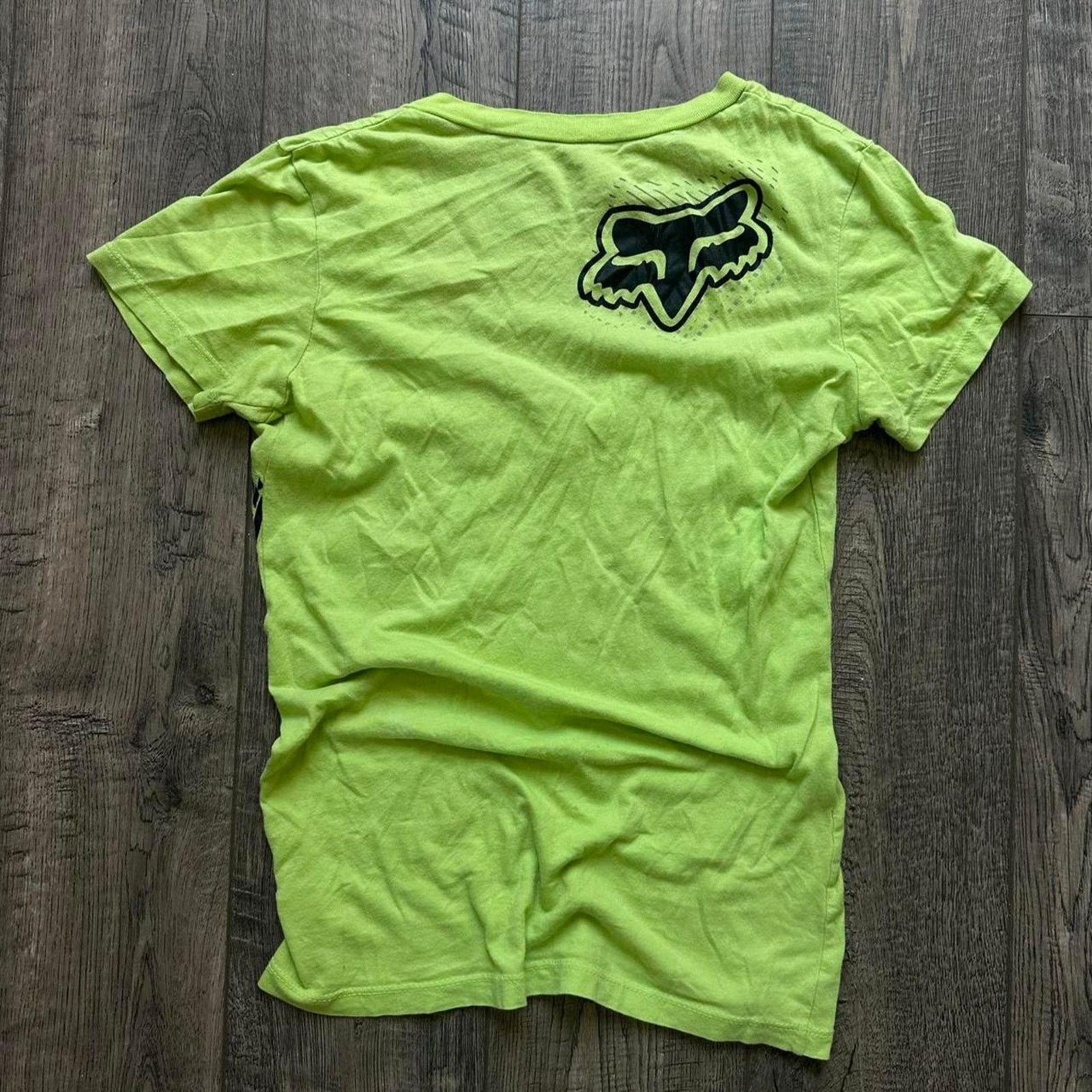 Fox Racing × Vintage Rare Vintage Y2K 00s Grunge Fox Girls Racing BMX Shirt Size XS / US 0-2 / IT 36-38 - 5 Thumbnail