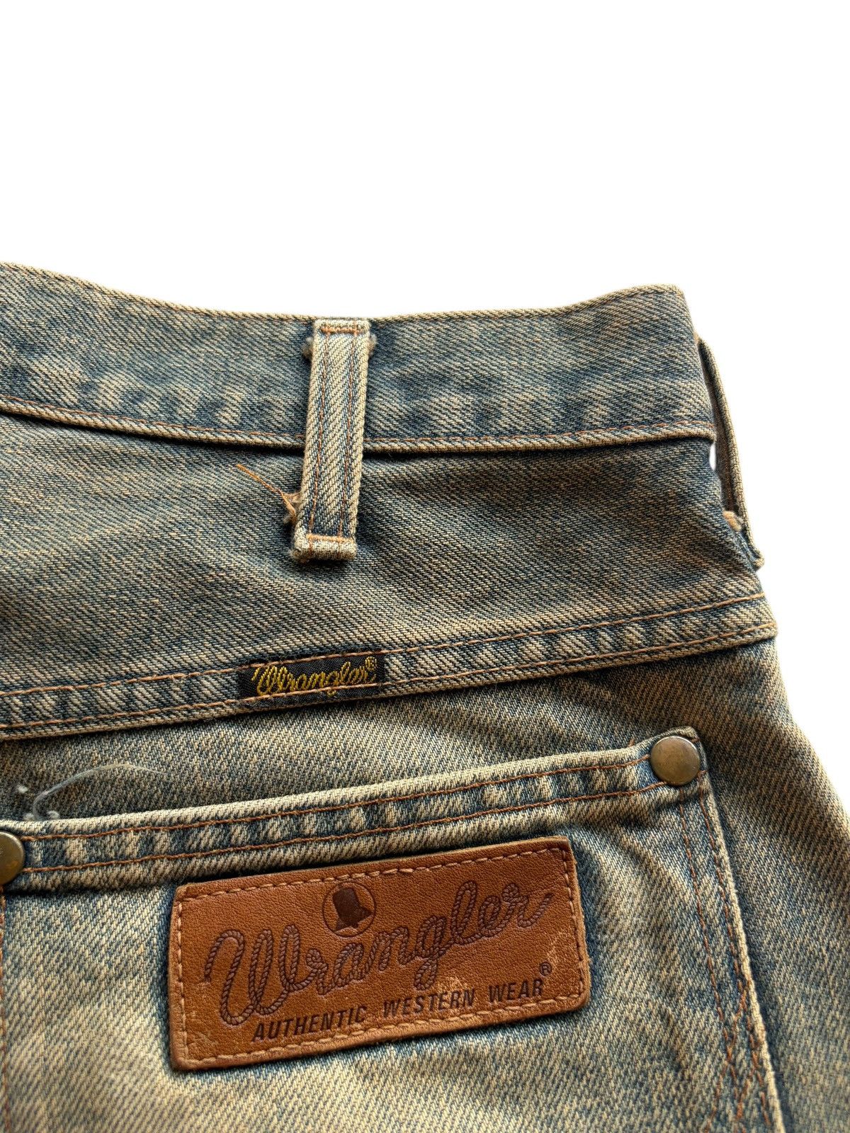Kapital VINTAGE WRANGLER SELVEDGE BAGGY RUSTY DISTRESSED DENIM Size US 30 / EU 46 - 12 Thumbnail