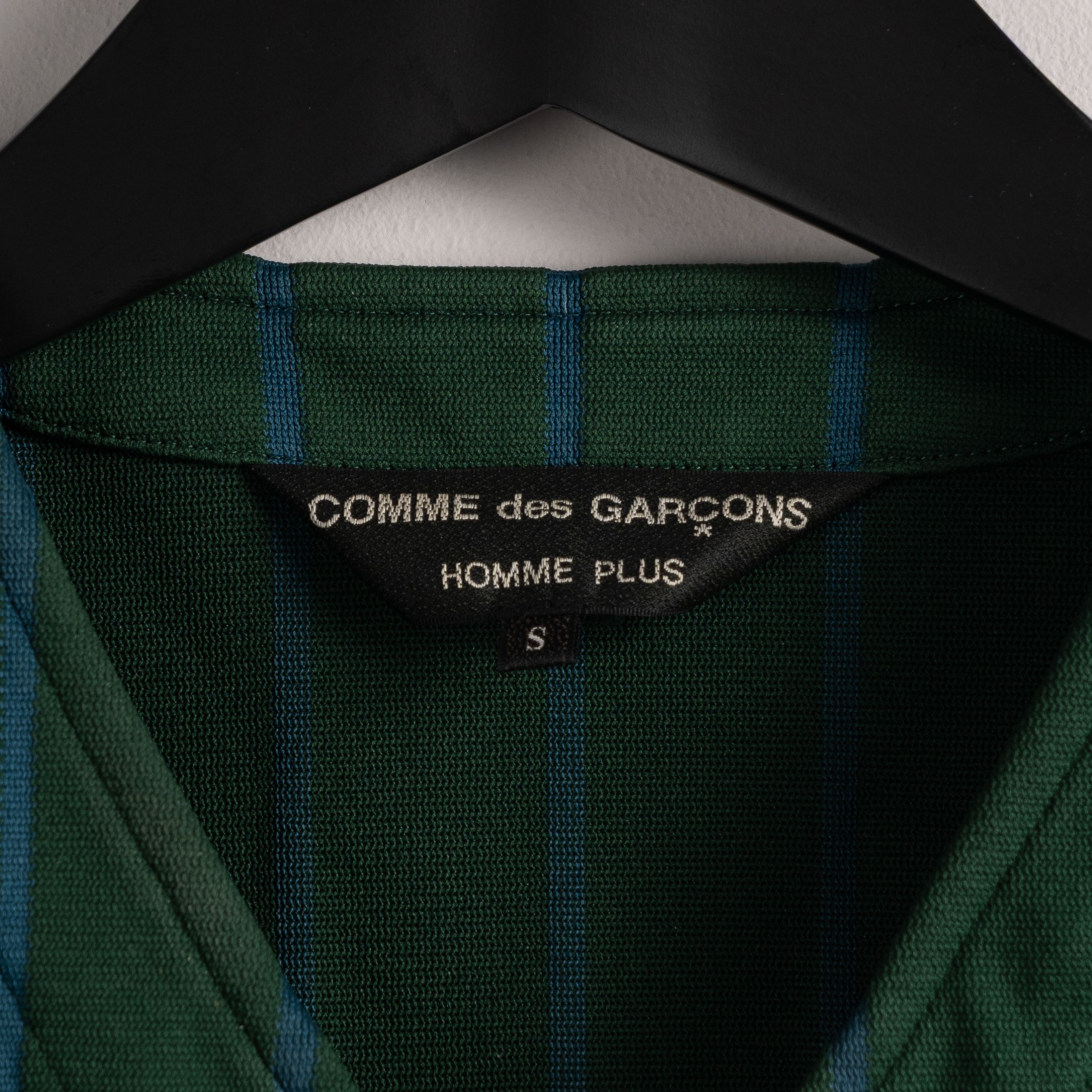 Comme des Garcons Homme Plus Comme Des Garçons Homme Plus SS2003 Striped Vest Green Size US S / EU 44-46 / 1 - 12 Thumbnail
