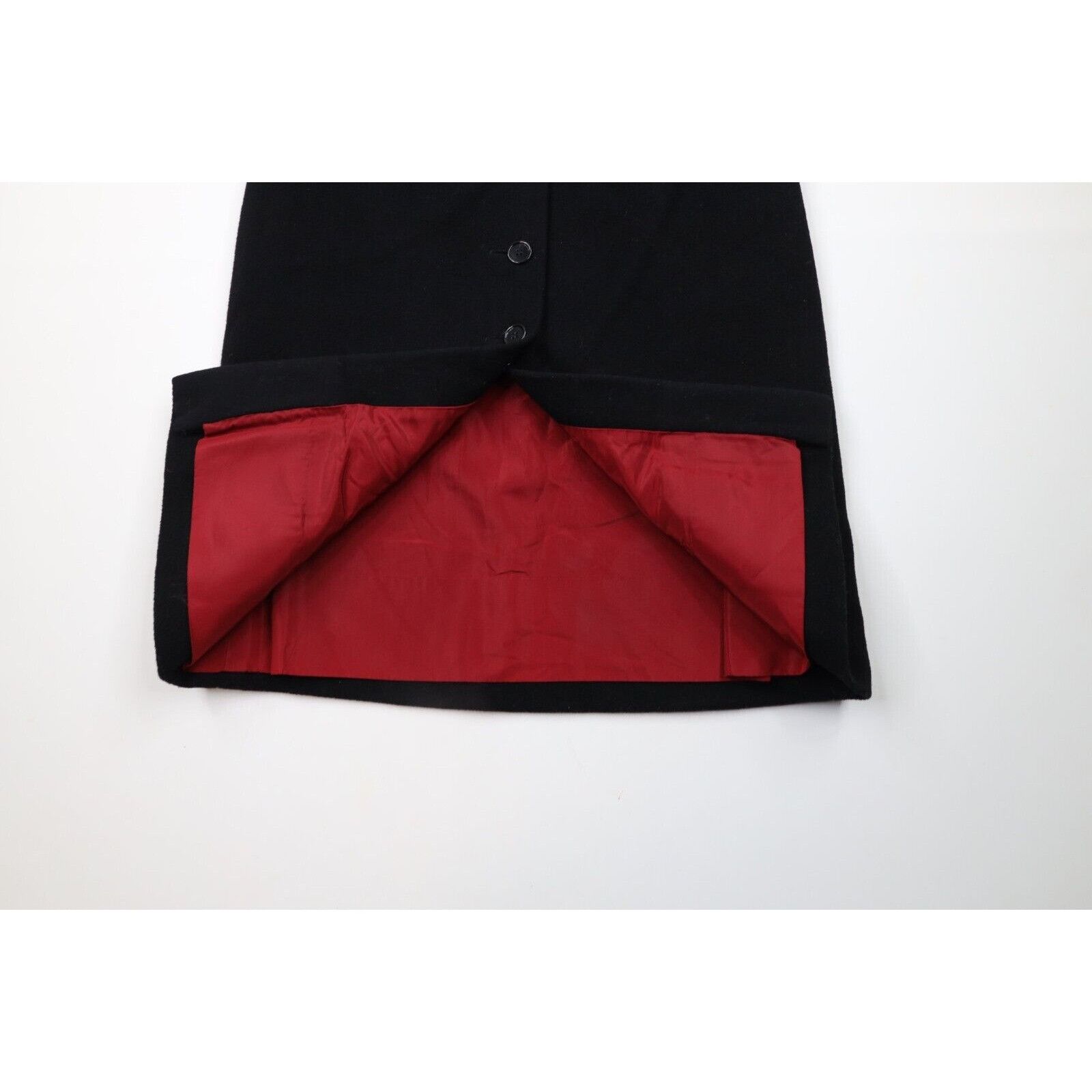Vintage Vintage 50s 60s Rockabilly Goth Heavyweight Wool Skirt Size 27" / US 4 / IT 40 - 6 Thumbnail