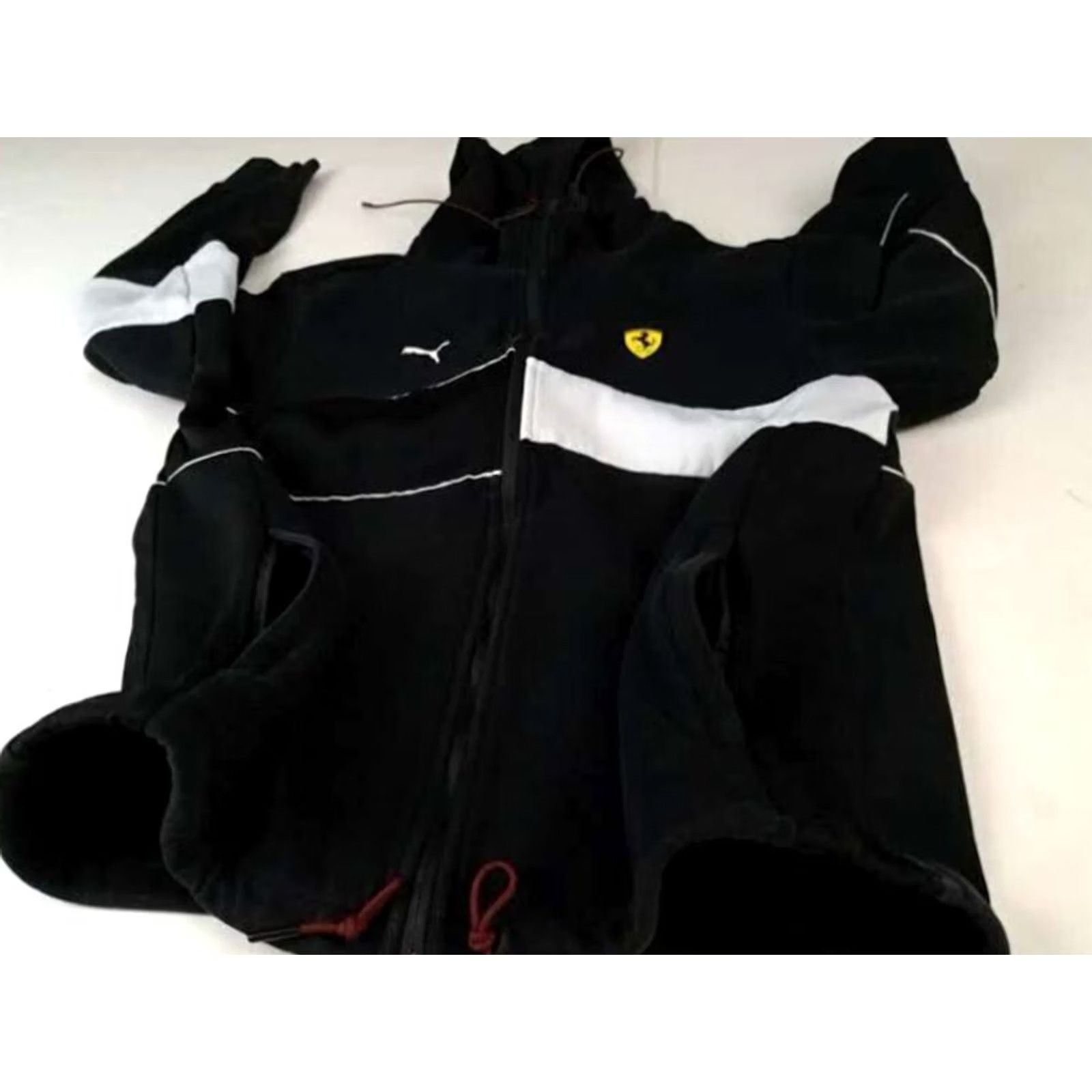 Puma VINTAGE PUMA Ferrari Sweatshirt Hoodie Woman Zip Up Black M Long Sleeve Regular Fit Size M / US 6-8 / IT 42-44 - 7 Thumbnail