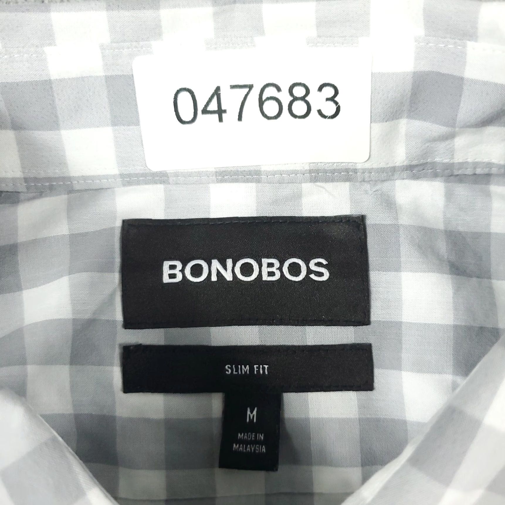 Bonobos Bonobos Men's Casual Button-Up Shirt Gray Check Long Sleeve Medium Size US M / EU 48-50 / 2 - 6 Thumbnail