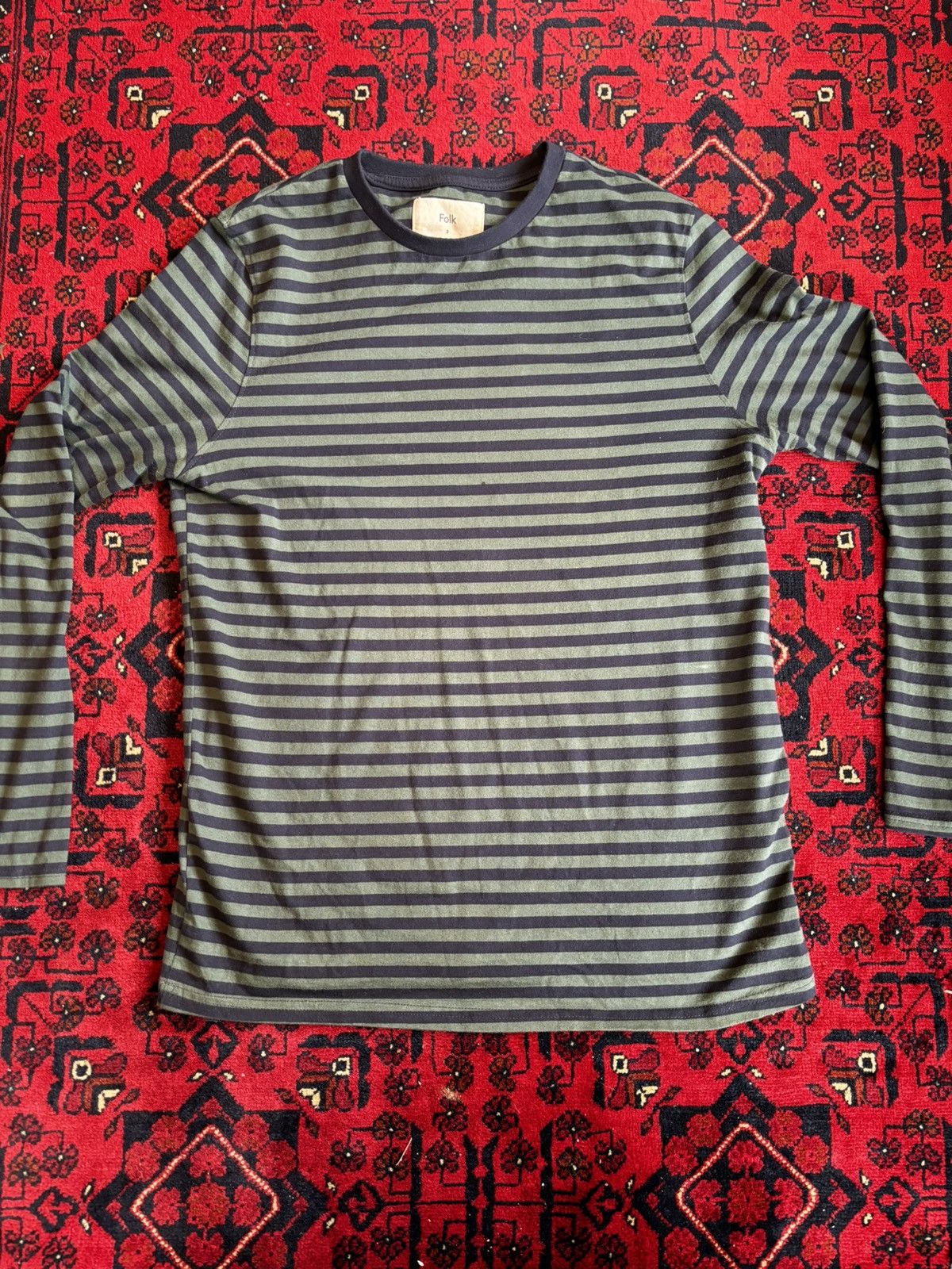 Folk Folk stripe long sleeve tee Size US M / EU 48-50 / 2 - 1 Thumbnail