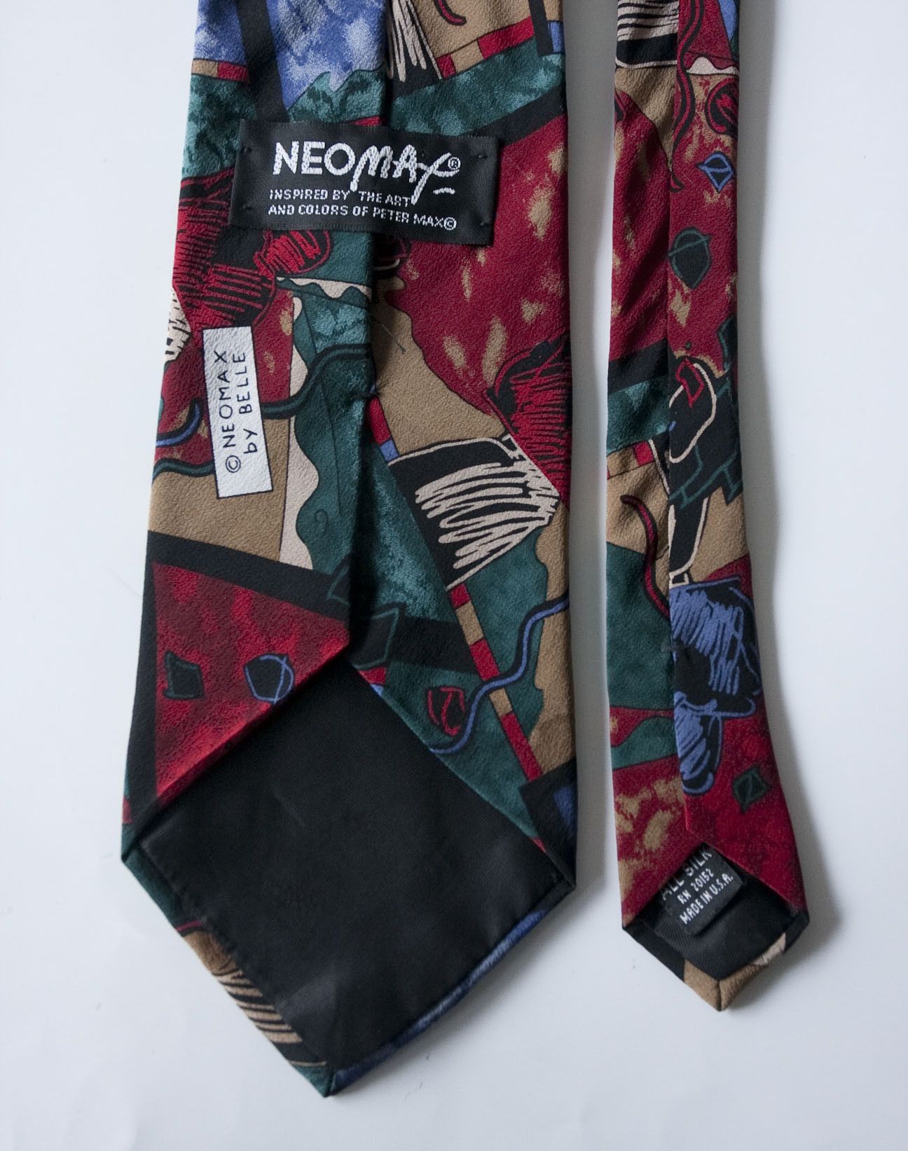 Other Neo Max Tie Silk Peter Max Abstract Vintage Size ONE SIZE - 2 Thumbnail
