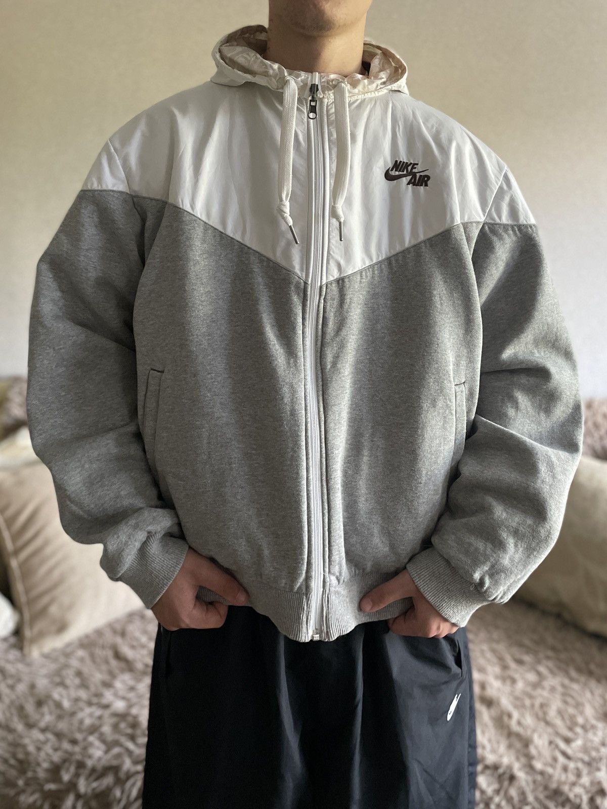 Nike NIKE 00s Reversible Retro Vintage Nylon Track Top Jacket Size US L / EU 52-54 / 3 - 3 Thumbnail