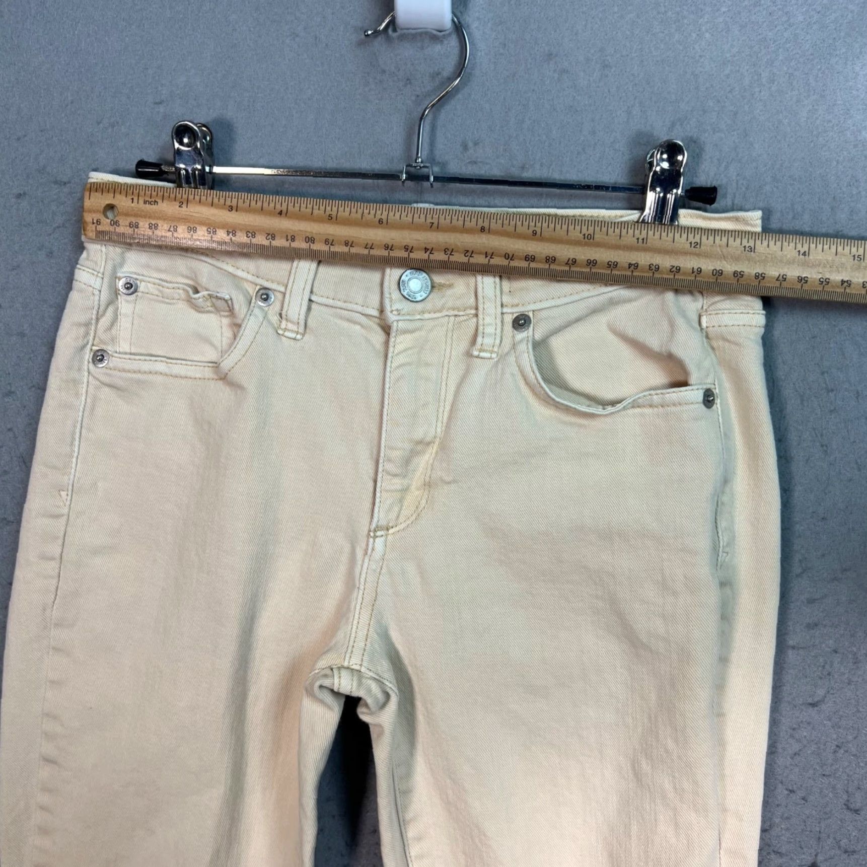 Gap Gap Denim Jeans Womens Size 25 Cream True Skinny Stretchy Casual Pants Size 26" / US 2 / IT 38 - 6 Thumbnail