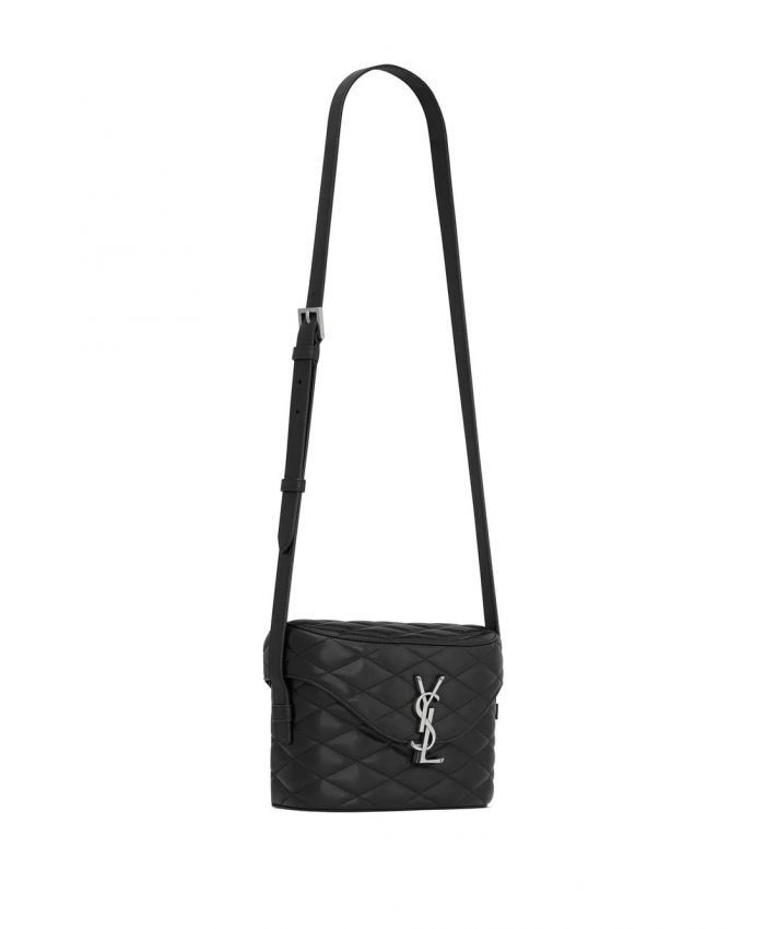 Saint Laurent Paris o1b1hav110425 Size: OS / June Box Bag Lambskin in Black Size ONE SIZE - 5 Thumbnail