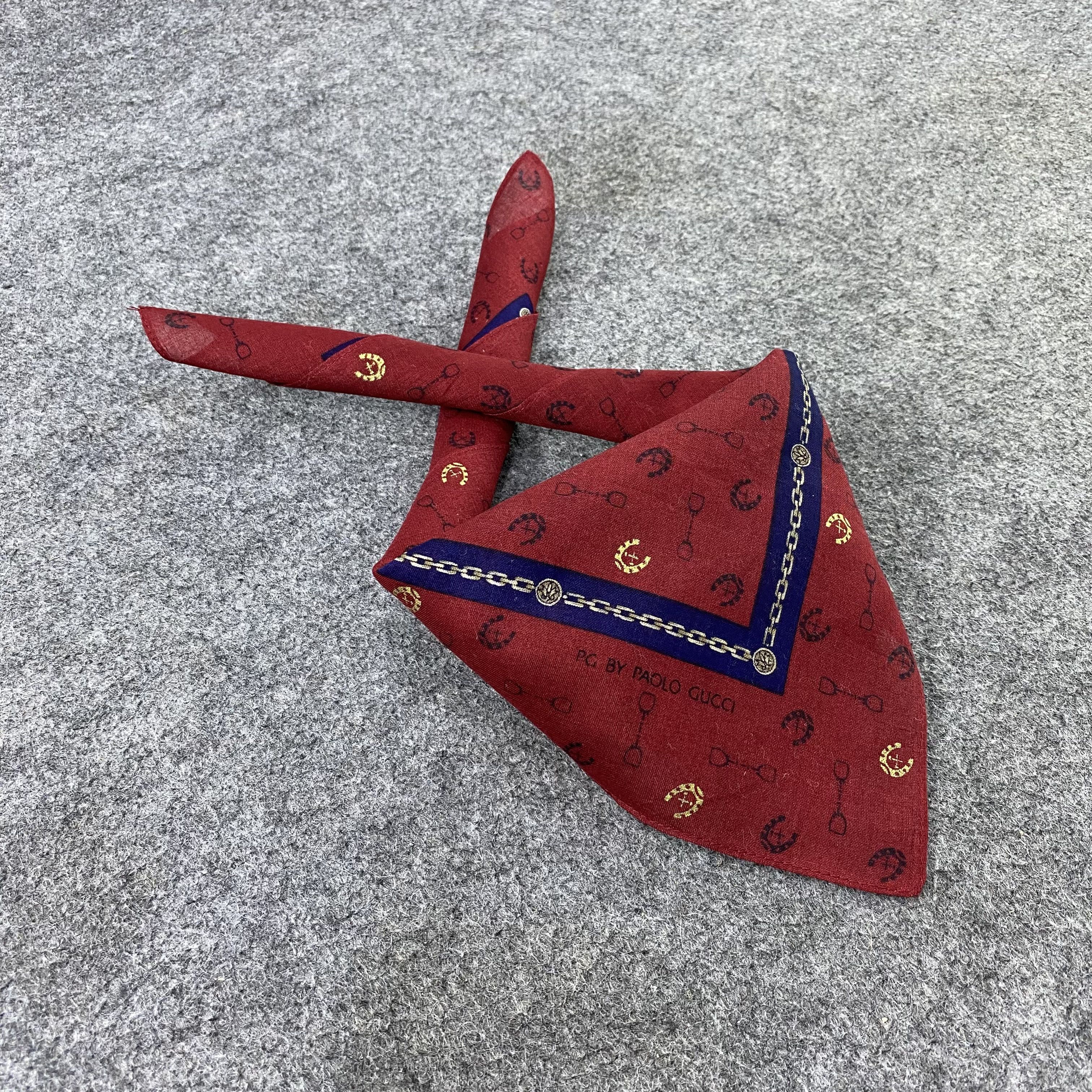 Paolo Gucci Paolo Gucci Handkerchief / Bandana / Neckerchief-B1154 Size ONE SIZE - 1 Thumbnail