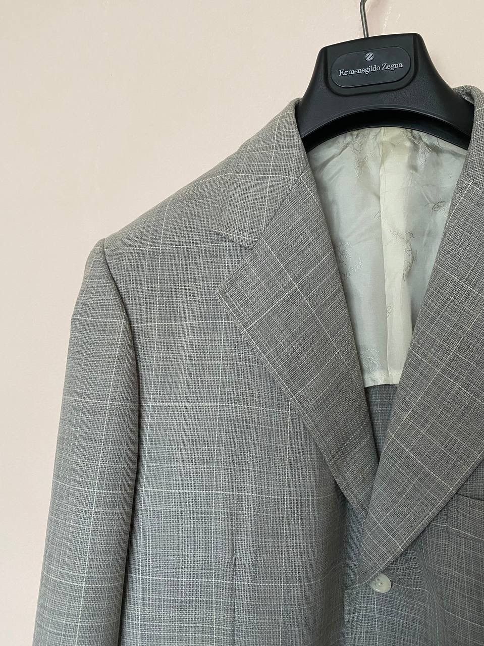 Brioni Brioni Blazer Nomentano Gray Knit Windowpane Wool Sportcoat Size 40S - 4 Thumbnail
