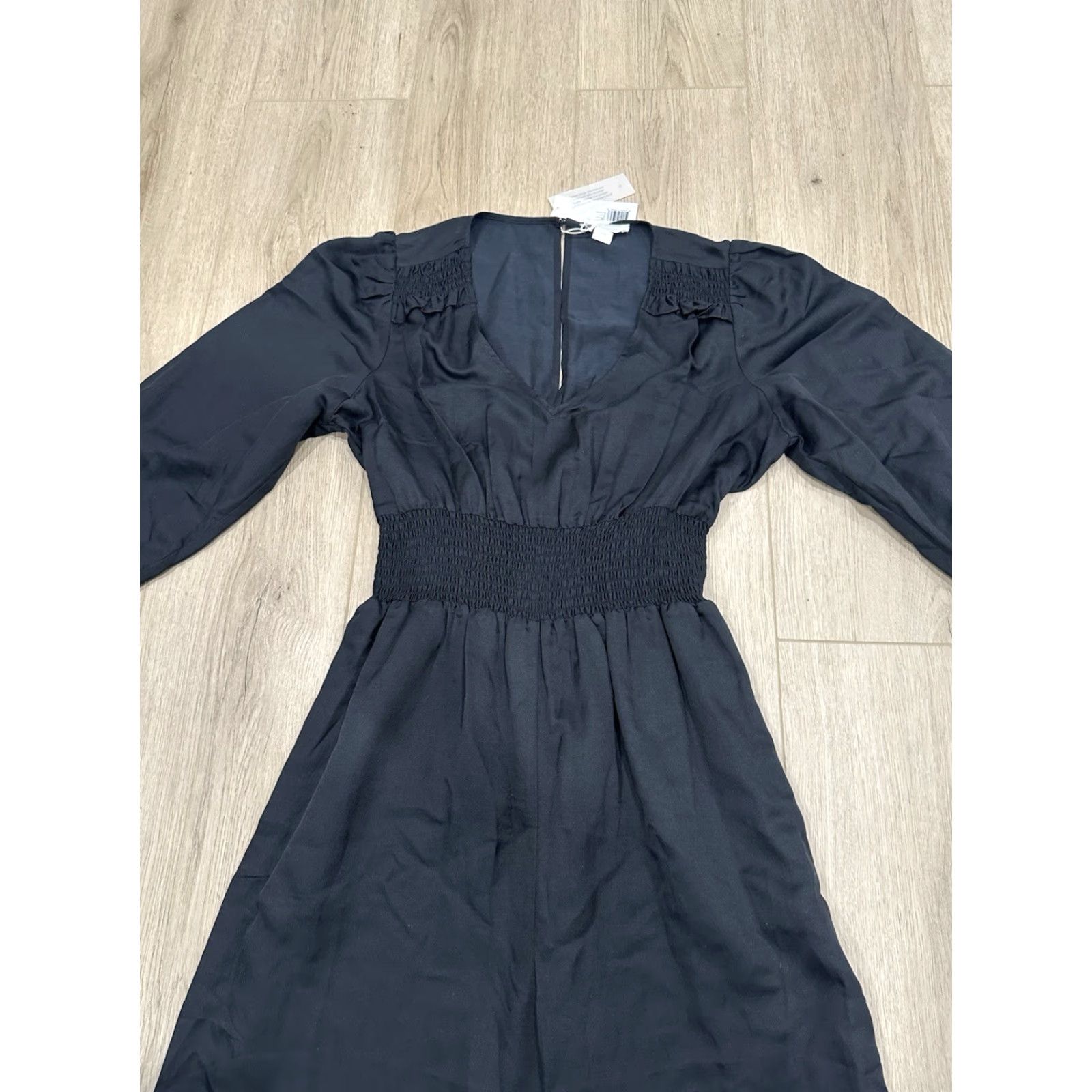 Outerknown NWT Outerknown City Lights Jumpsuit Silk Blend Black size Medium Size 32" / US 10 / IT 46 - 4 Thumbnail