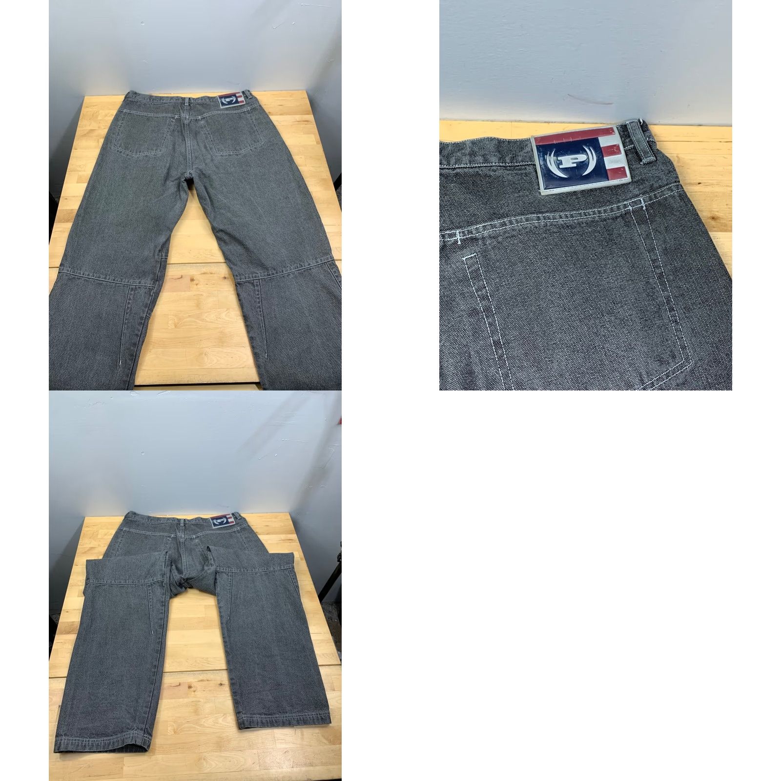 Phat Farm VINTAGE Phat Farm Denim Jeans 34x32 Black Loose Baggy Jeans Men 34 Inseam 32 Hip Hop Style Size US 34 / EU 50 - 9 Thumbnail