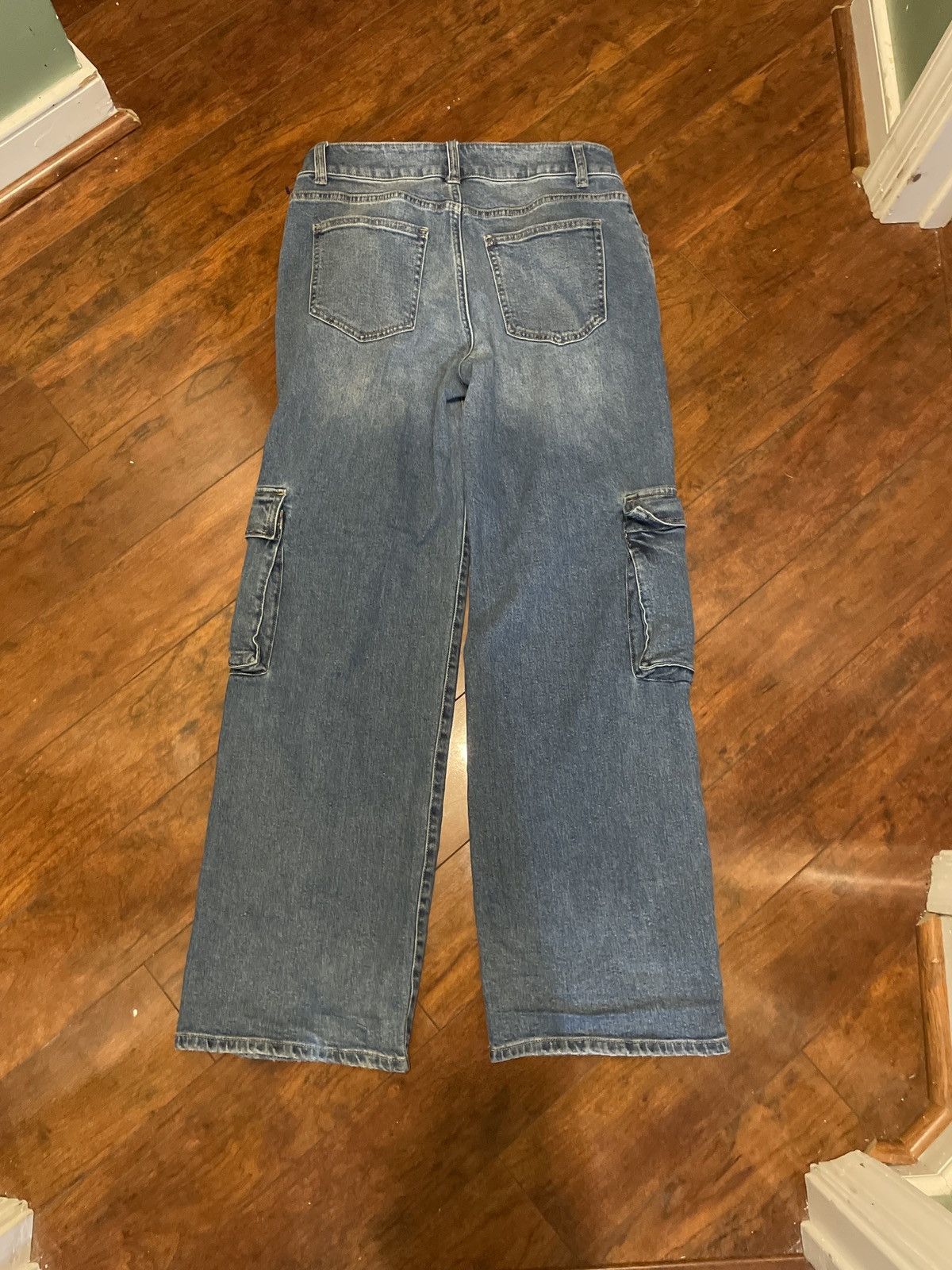 Vintage Vintage Baggy cargo jeans with a slight wear Size US 31 - 2 Thumbnail