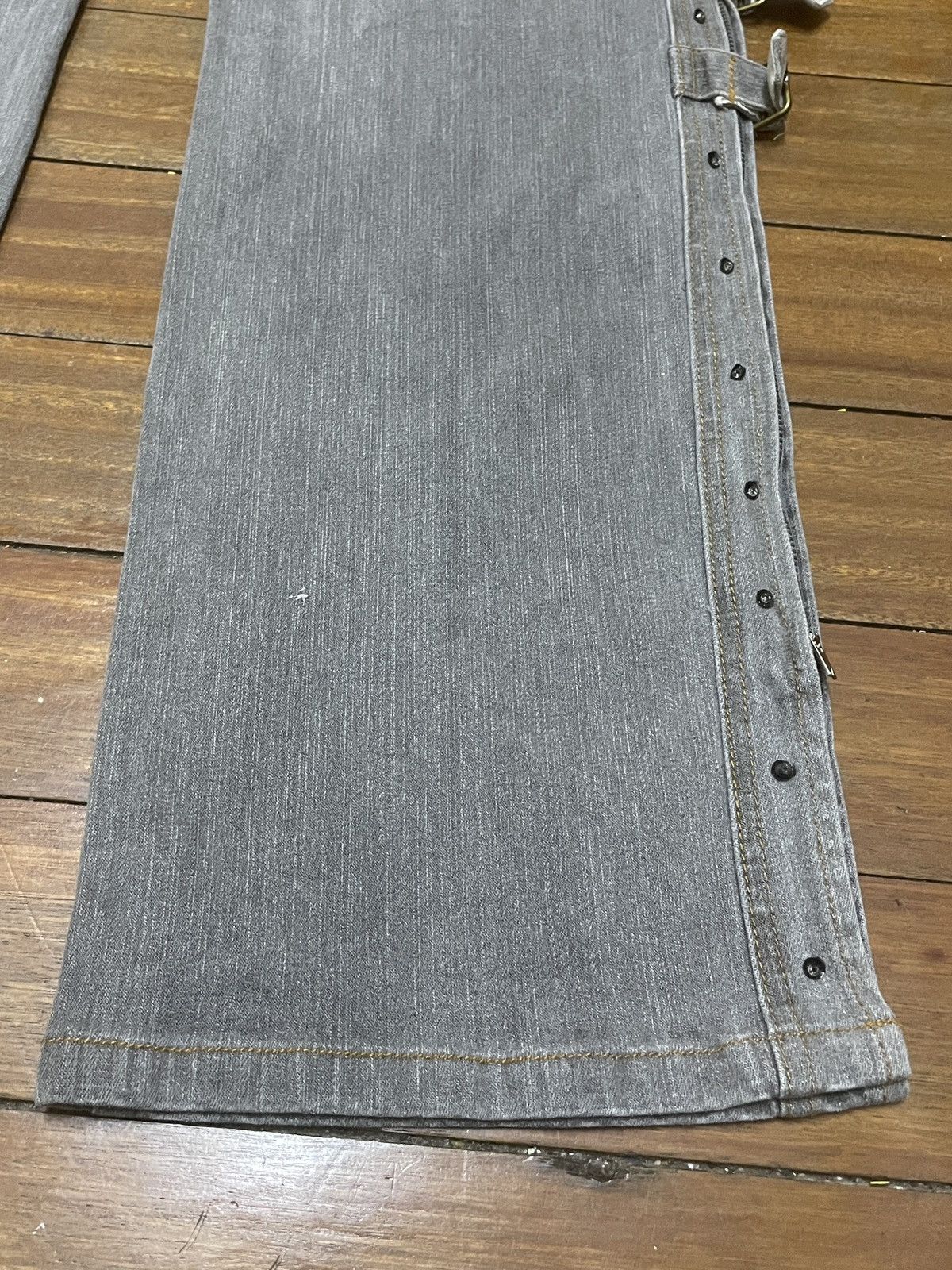 If Six Was Nine Rare Vintage Japanese Brand Livre Claire Flared Jeans 1990s Size US 31 - 6 Thumbnail