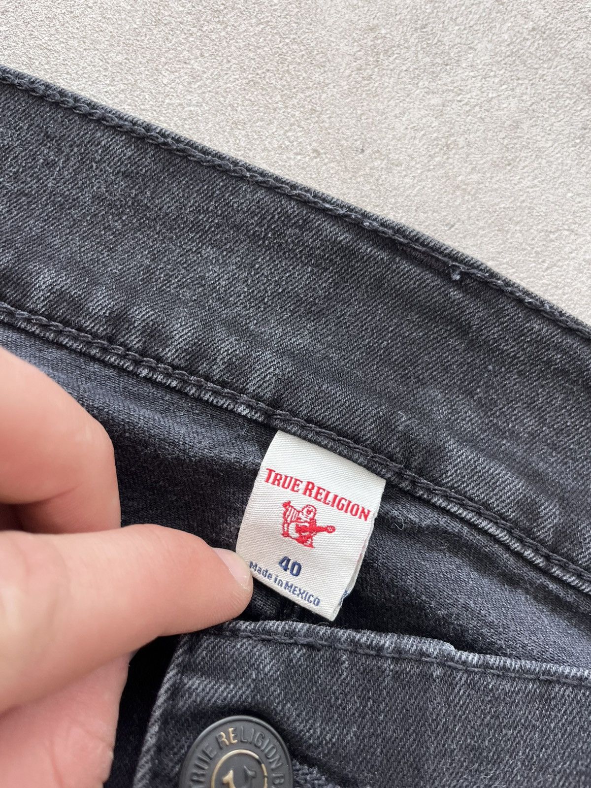True Religion Vintage True Religion Ricky Black Jeans Relaxed Straight fit Size US 40 / EU 56 - 23 Thumbnail