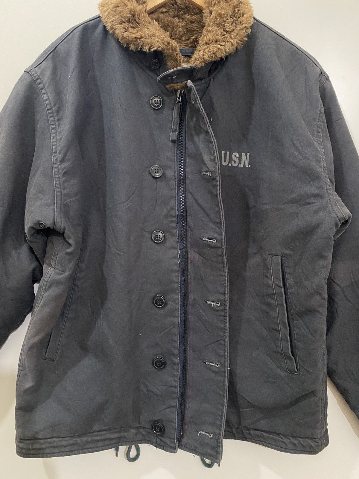 Vintage U.S. Navy (USN) N-1 Deck Jacket Size US L / EU 52-54 / 3 - 9 Thumbnail