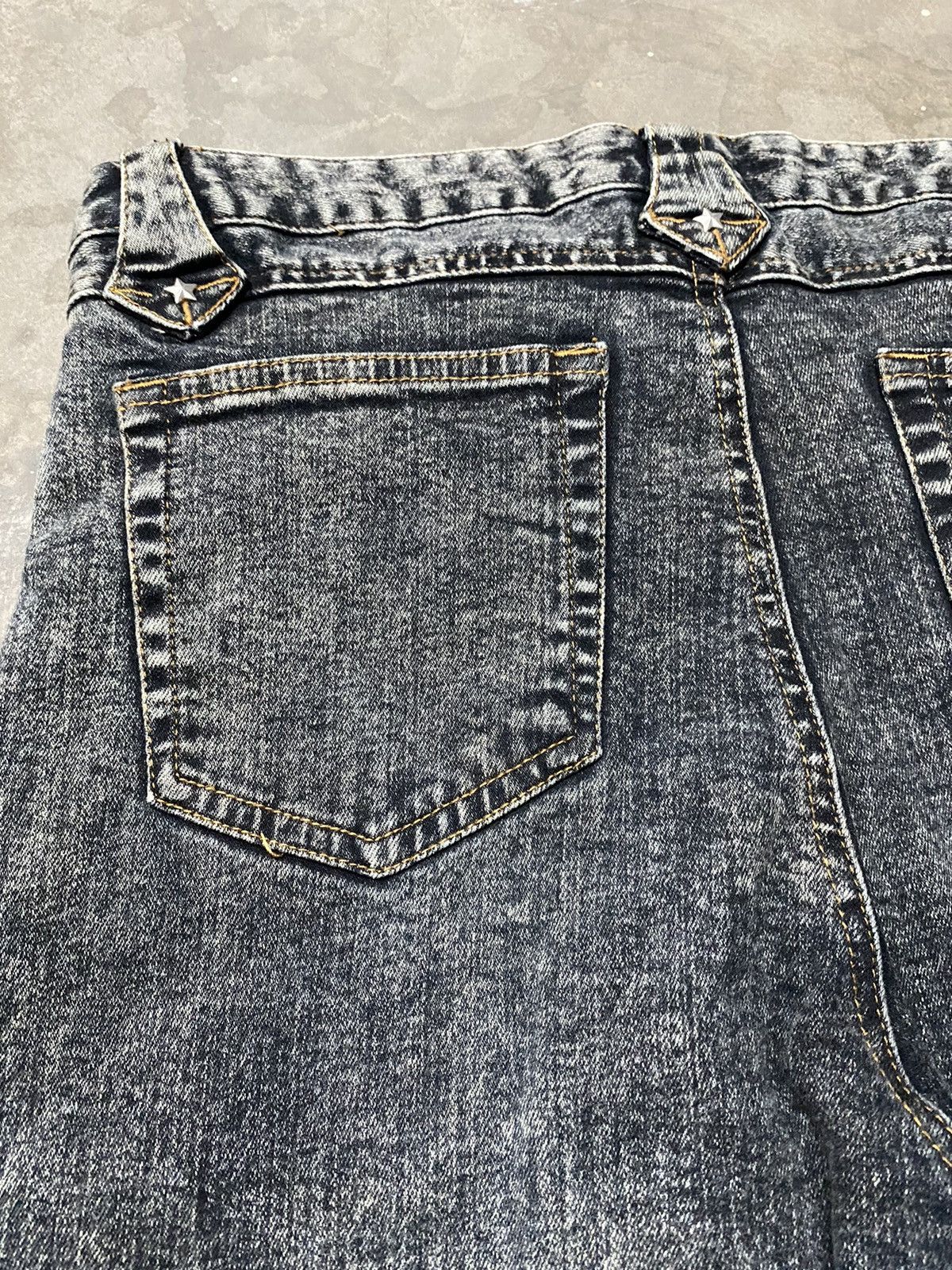 Japanese Brand Flare Jeans Jouer Aux Echecs Black Wash #15 Size US 30 / EU 46 - 11 Thumbnail