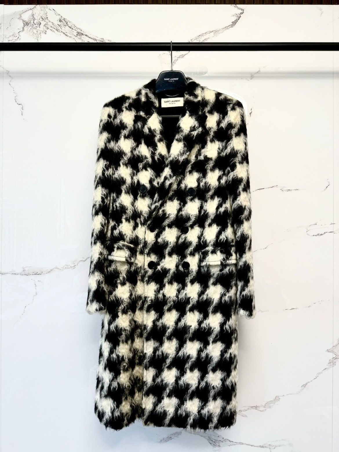 Saint Laurent Paris Saint Laurent Paris 14AW Runway Pattern Coat-2507 Size US M / EU 48-50 / 2 - 1 Thumbnail