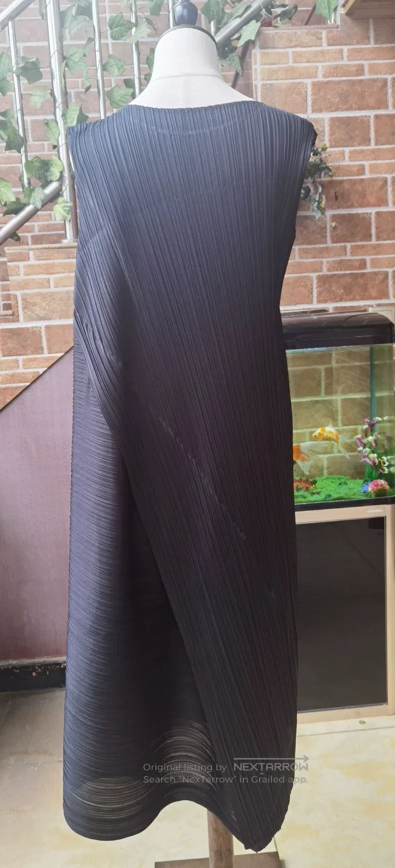 Issey Miyake Issey Miyake Diamond Cut Black Dress Size L / US 10 / IT 46 - 2 Thumbnail
