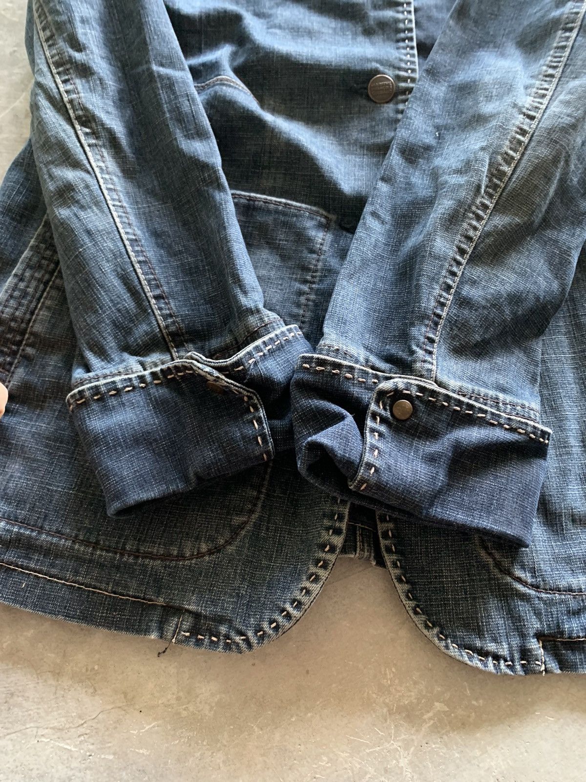Designer × Marithe + Francois Girbaud RARE VINTAGE marithe francois girbaud MFG denim jacket/coat Size US M / EU 48-50 / 2 - 11 Thumbnail