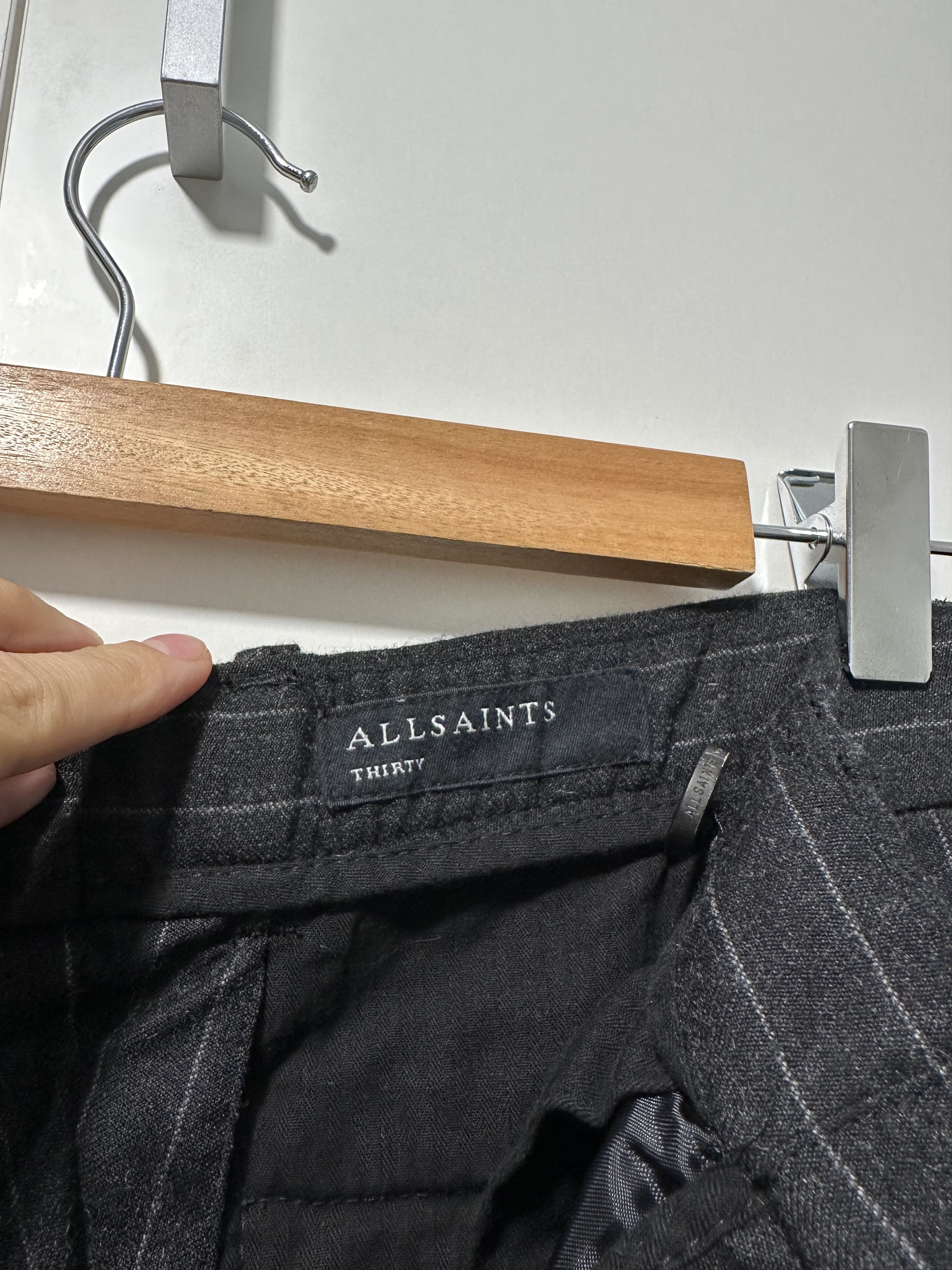 Allsaints Allsaints Wool Striped Casual Pants ( 30/S ) Size US 30 / EU 46 - 3 Thumbnail