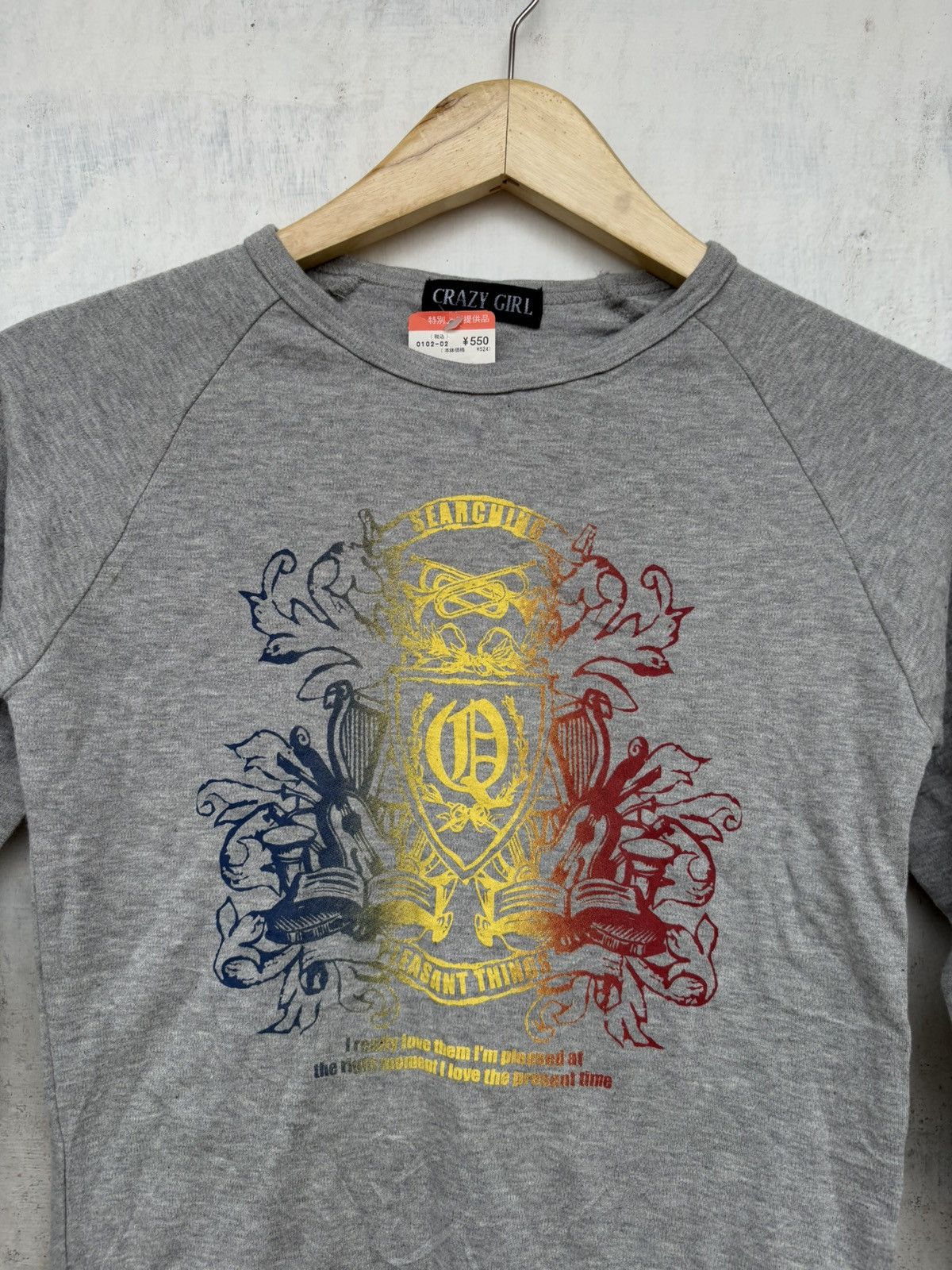 Japanese Brand Crazy Girl Poem Longsleeve Japanese Brand Size US S / EU 44-46 / 1 - 3 Thumbnail